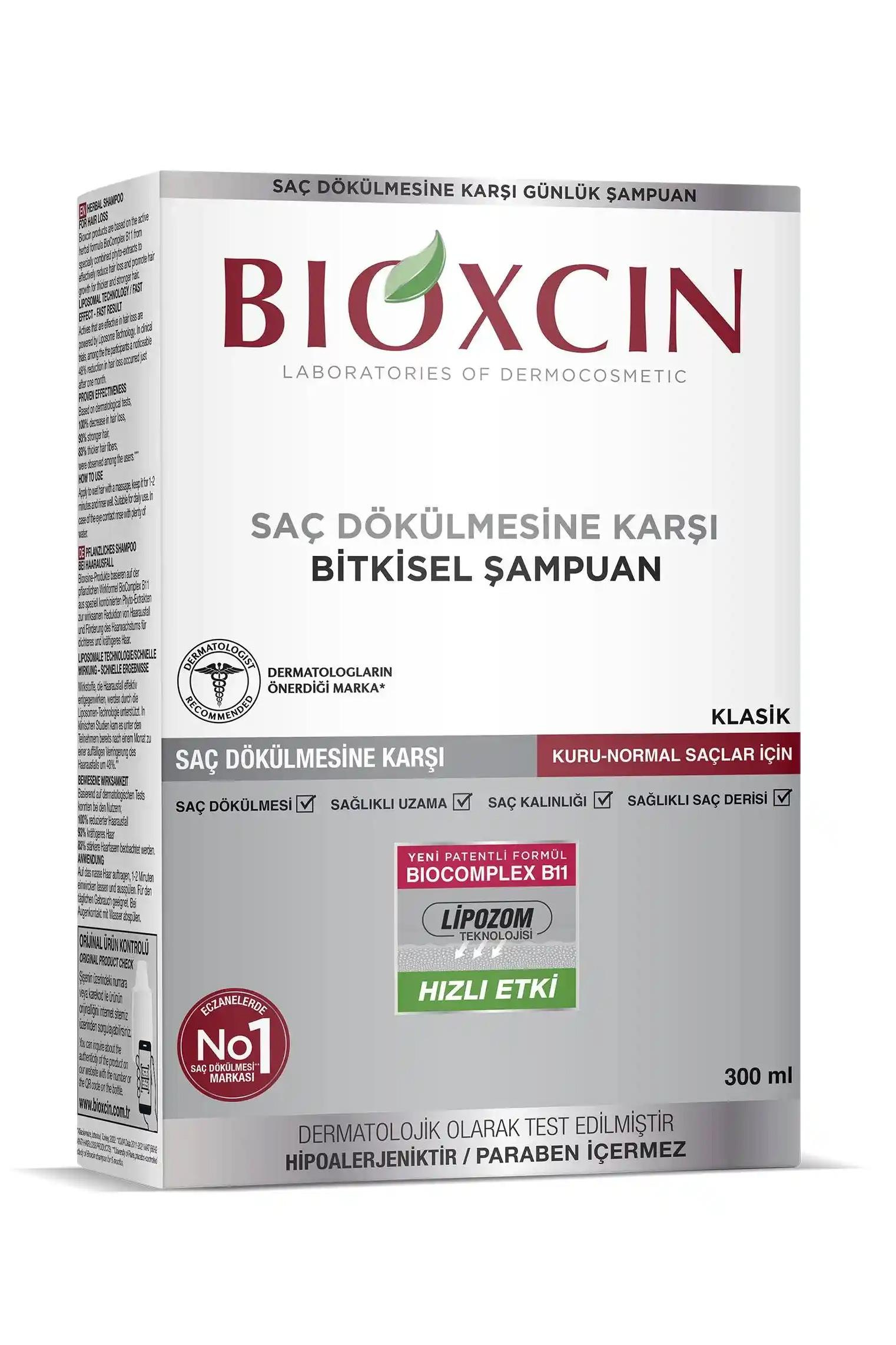 BioxcinBioxcin Klasik Kuru Ve Normal Saçlar Için ŞampuanBioxcin Klasik Şampuan | Kuru ve Normal Saçlar İçin Doğal Bakım