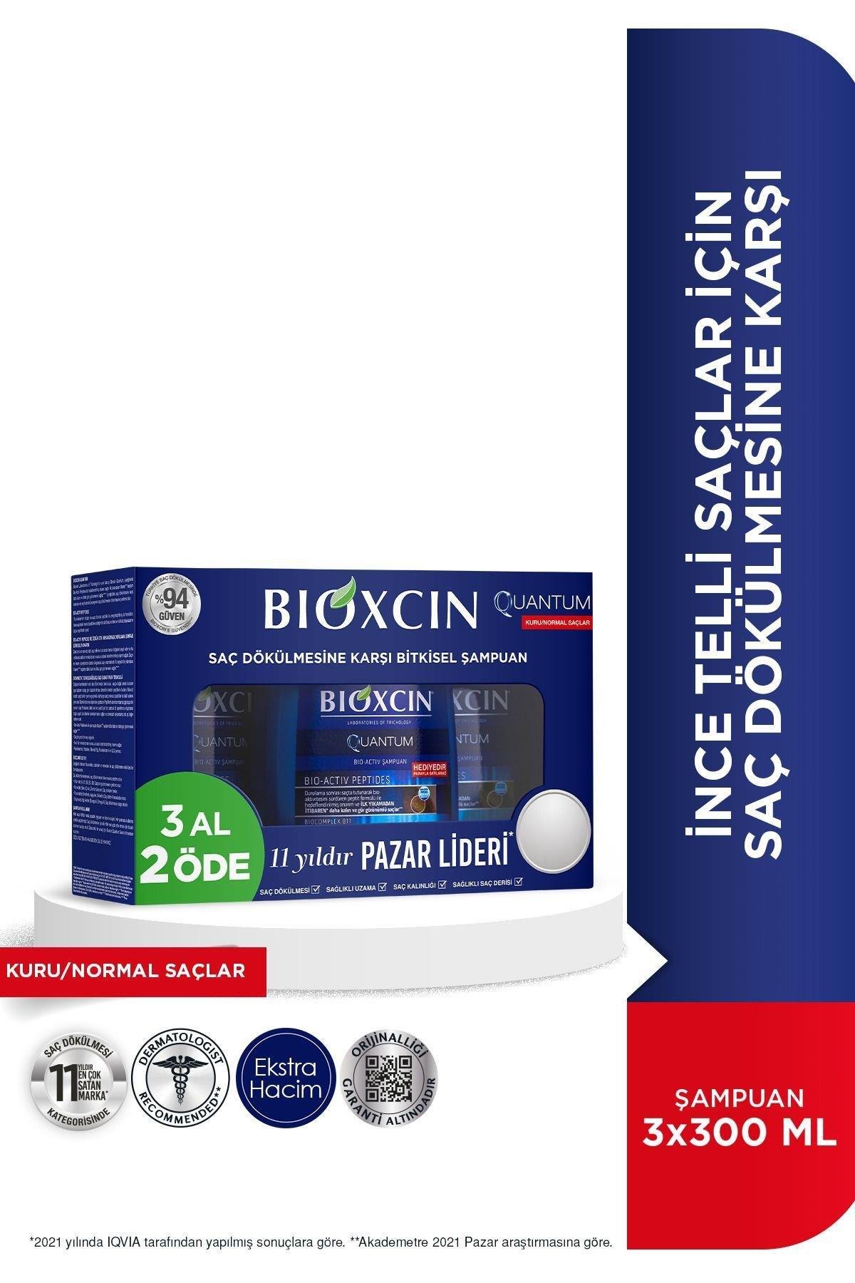 BioxcinBioxcin Quantum Şampuan Dökülen Saçlar Kuru Ve Normal Saçlar İçin 300 ml 3 Al 2 Öde Bioxcin Quantum Kuru/Normal 3 Al 2 Öde  Fiyatı ve Özellikleri | Mutlufiyatlar