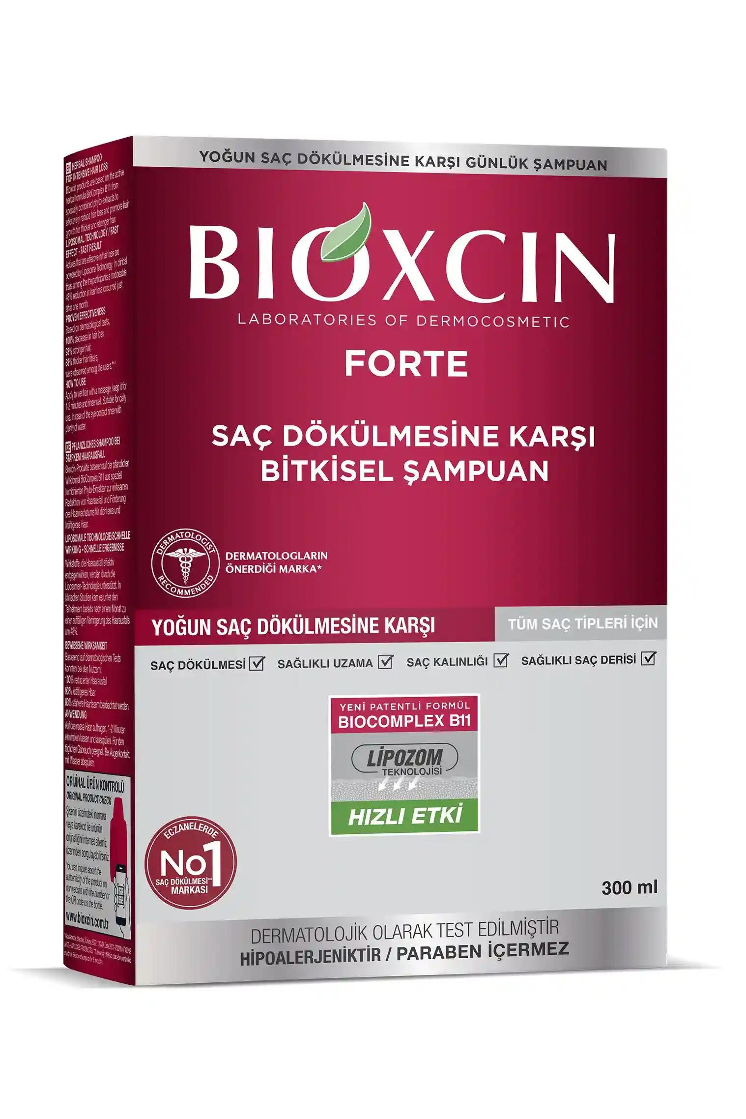 BioxcinBioxcin Şampuan Forte Tüm Saçlara 300 mlBioxcin Şampuan Forte Tüm Saçlara 300 ml Fiyatı ve Özellikleri | Mutlufiyatlar