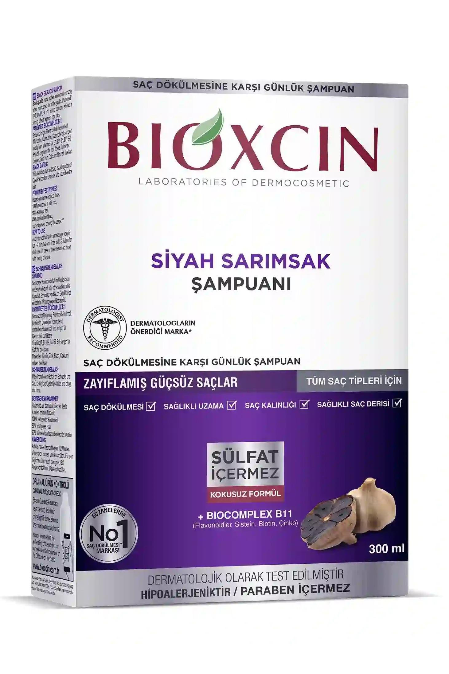 BioxcinBioxcin Siyah Sarımsak Şampuanı 300 mlBioxcin Siyah Sarımsak Şampuanı 300 ml Fiyatı ve Özellikleri | Mutlufiyatlar