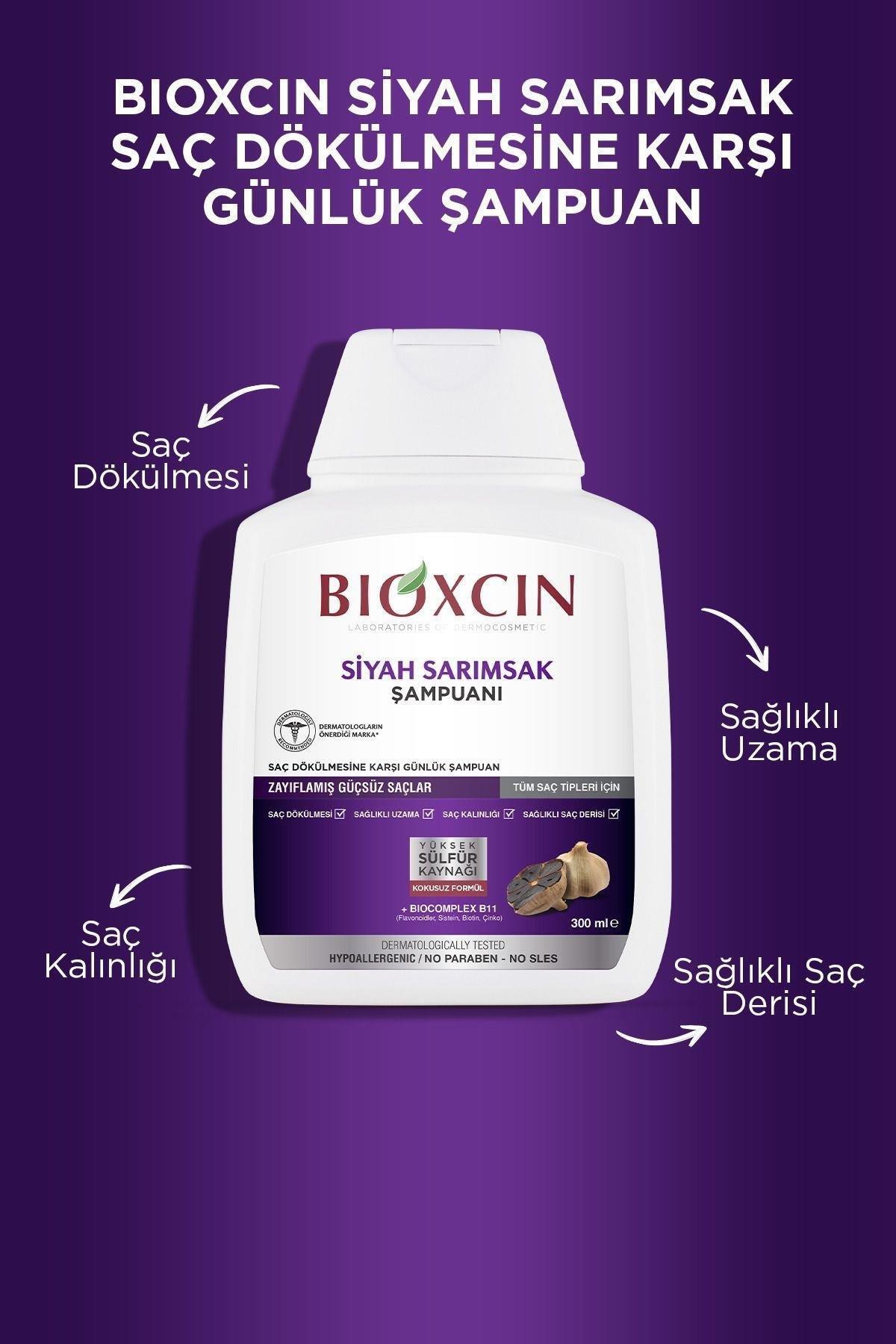 BioxcinBioxcin Siyah Sarımsak Şampuanı 300 ml 4'lüBioxcin Siyah Sarımsak Şampuanı 300 ml Fiyatı ve Özellikleri | Mutlufiyatlar