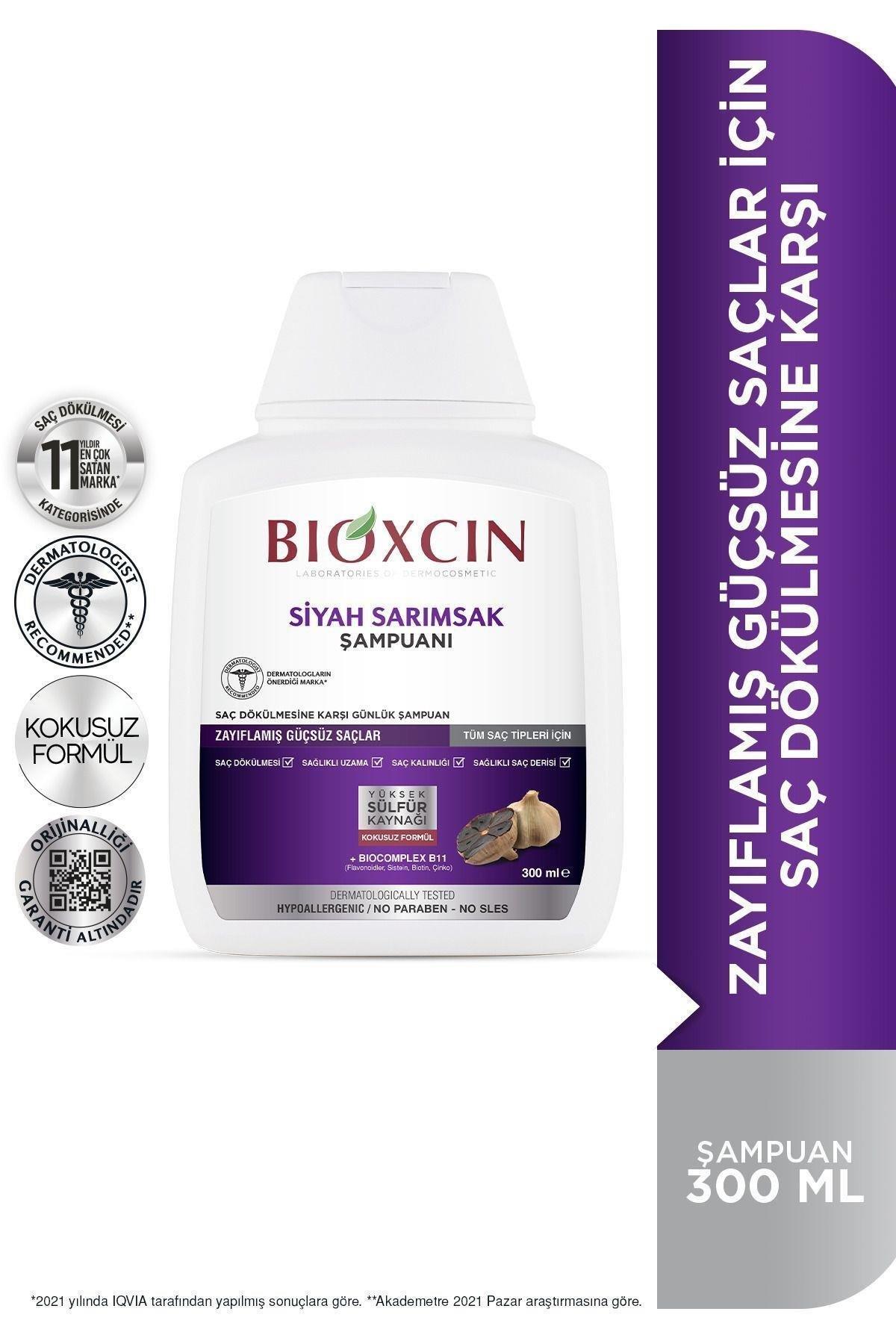 BioxcinBioxcin Siyah Sarımsak Şampuanı 300 ml 4'lüBioxcin Siyah Sarımsak Şampuanı 300 ml Fiyatı ve Özellikleri | Mutlufiyatlar