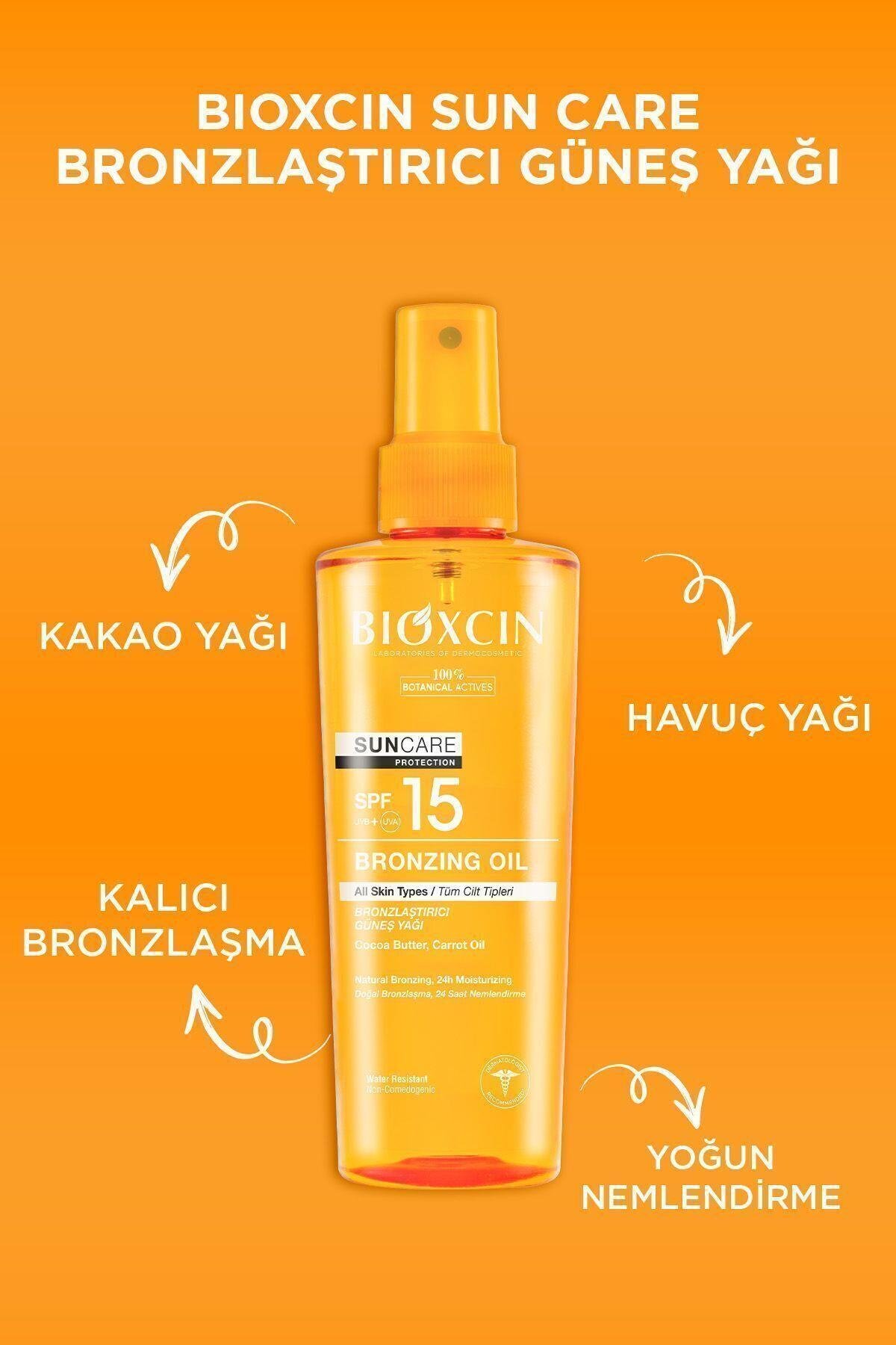 BioxcinBioxcin Sun Care Bronzlaştırıcı Güneş Yağı Spf 15 200 mlBioxcin Sun Care Bronzlaştırıcı Güneş Yağı SPF15 200 ml Fiyatı ve Özellikleri | Mutlufiyatlar