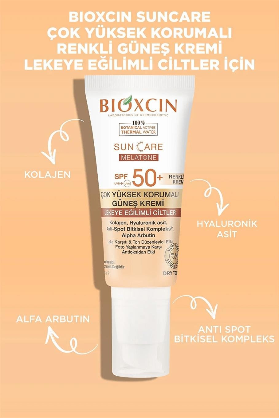 BioxcinBioxcin Sun Care Melatone Renkli Güneş Kremi Lekeye Eğilimli Ciltler İçin Spf 50+ 50 mlBioxcin Sun Care Melatone Krem Renkli SPF50 50 ml Fiyatı ve Özellikleri | Mutlufiyatlar