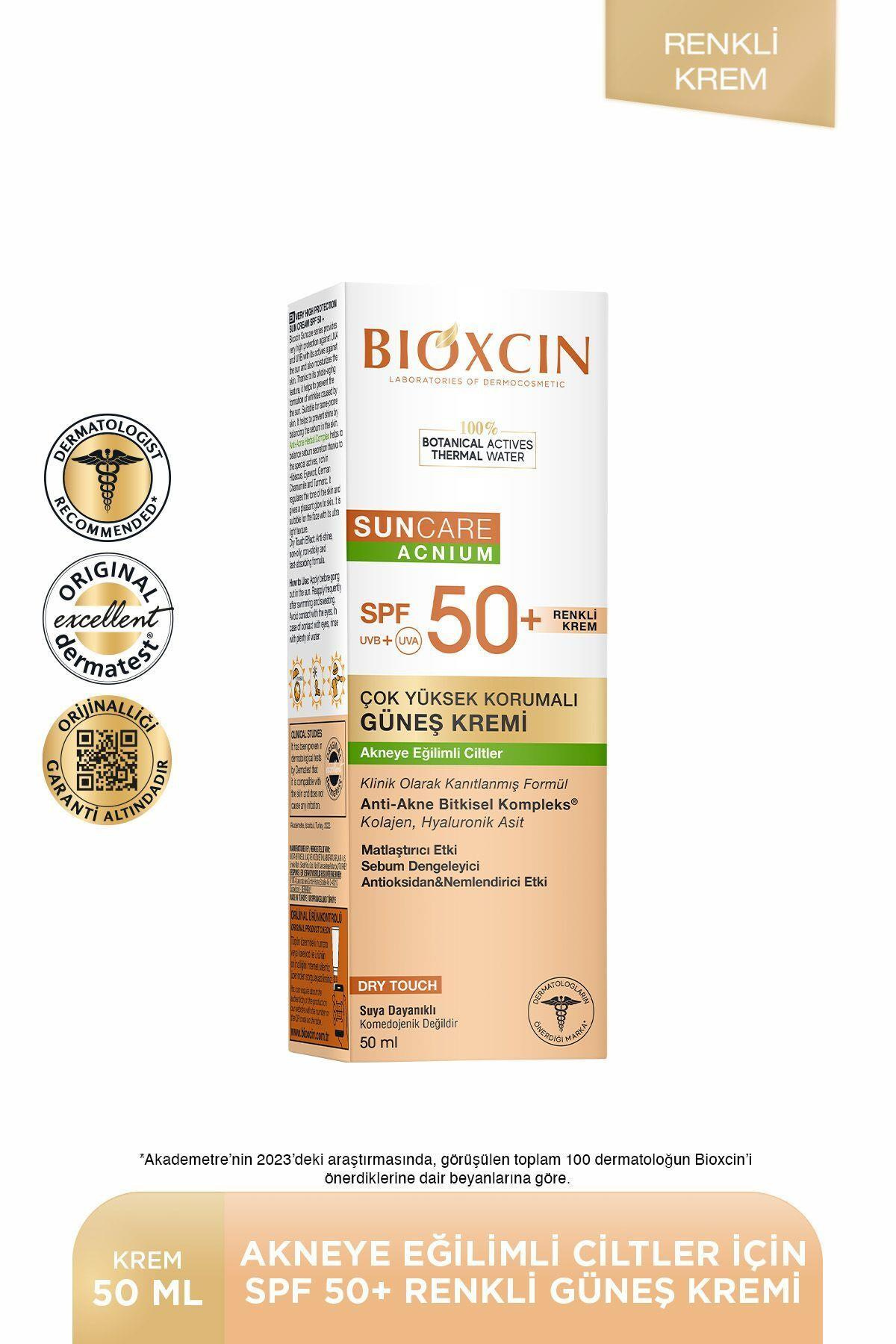 BioxcinBioxcin Suncare Acnium Renkli Güneş Kremi SPF 50+ 50 mlBioxcin Suncare Güneş Kremi Tint SPF 50+ 50 ml Fiyatı ve Özellikleri | Mutlufiyatlar