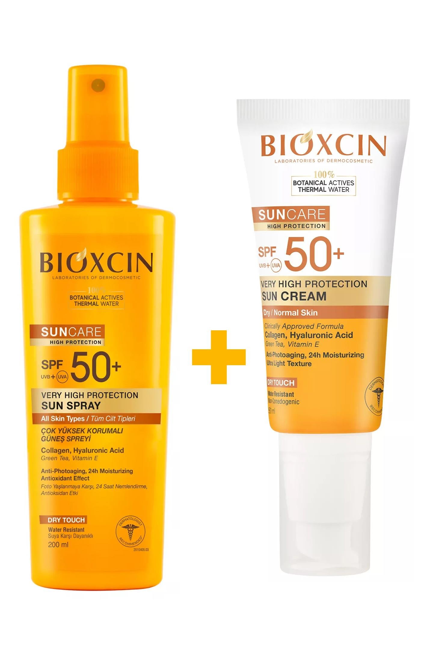 BioxcinBioxcin Suncare Güneş Kremi Spf 50+ 50 ml + Güneş Spreyi 200 ml Bioxcin Suncare K/Y Krem SPF50 50 ml + Sprey 200 ml - Kofre Fiyatı ve Özellikleri | Mutlufiyatlar