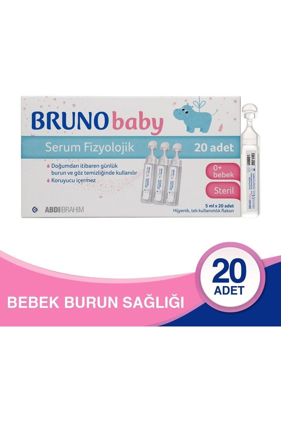 BrunoBruno Serum Fizyolojik 5 ml x 20 Flakon 4'lüBruno Serum Fizyolojik 5 ml x 20 Flakon Fiyatı ve Özellikleri | Mutlufiyatlar