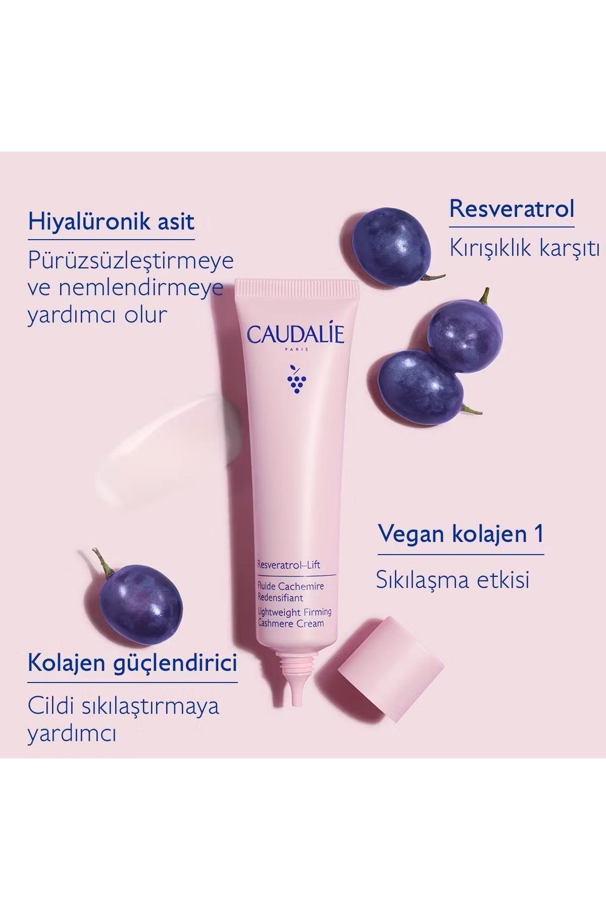 CaudalieCaudalie Resveratrol Sıkılaştırıcı Etkili Hafif Dokulu Kaşmir Gündüz Bakım Kremi 40 mlCaudalie Resveratrol Lift Fluide Cachemire Cream 40 ml Fiyatı ve Özellikleri | Mutlufiyatlar