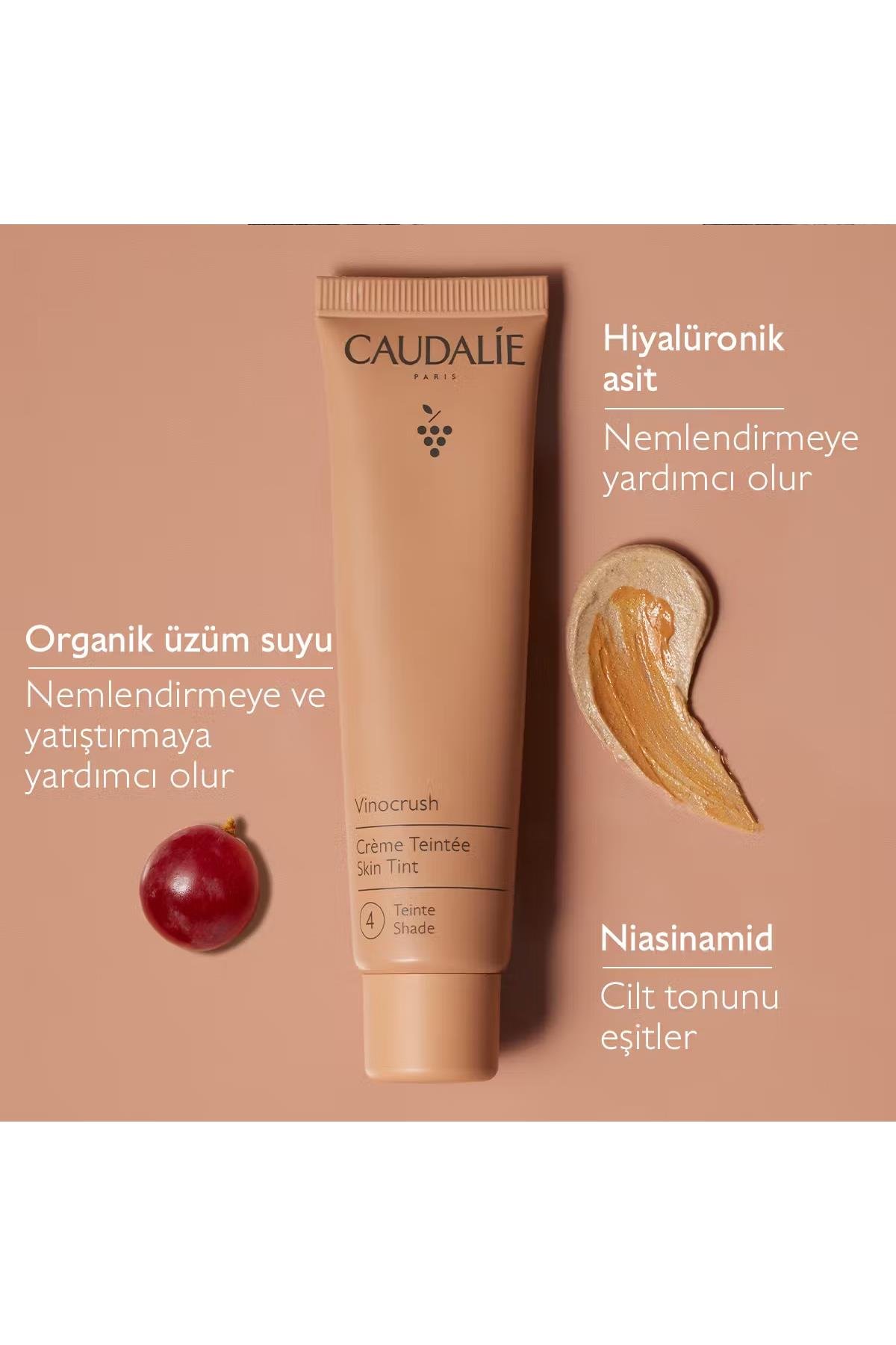 CaudalieCaudalie Vinocrush Skin Tint Shade 4 - Ton 4 Krem 30 mlCaudalie Vinocrush Skin Tint Shade 4 - Ton 4 Cream 30 ml Fiyatı ve Özellikleri | Mutlufiyatlar