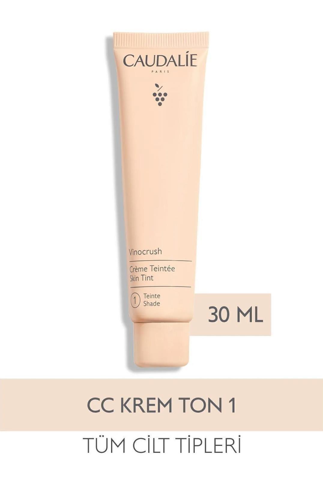 CaudalieCaudalie Vinocrush Skin Tint Ton 1Caudalie Vinocrush Skin Tint Ton 1 | Cilde Uyumlu Hafif Renkli Nemlendirici