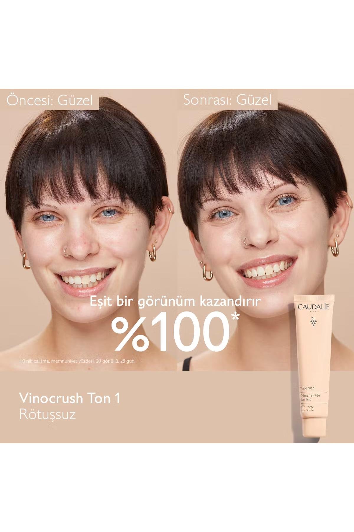 CaudalieCaudalie Vinocrush Skin Tint Ton 1Caudalie Vinocrush Skin Tint Ton 1 | Cilde Uyumlu Hafif Renkli Nemlendirici