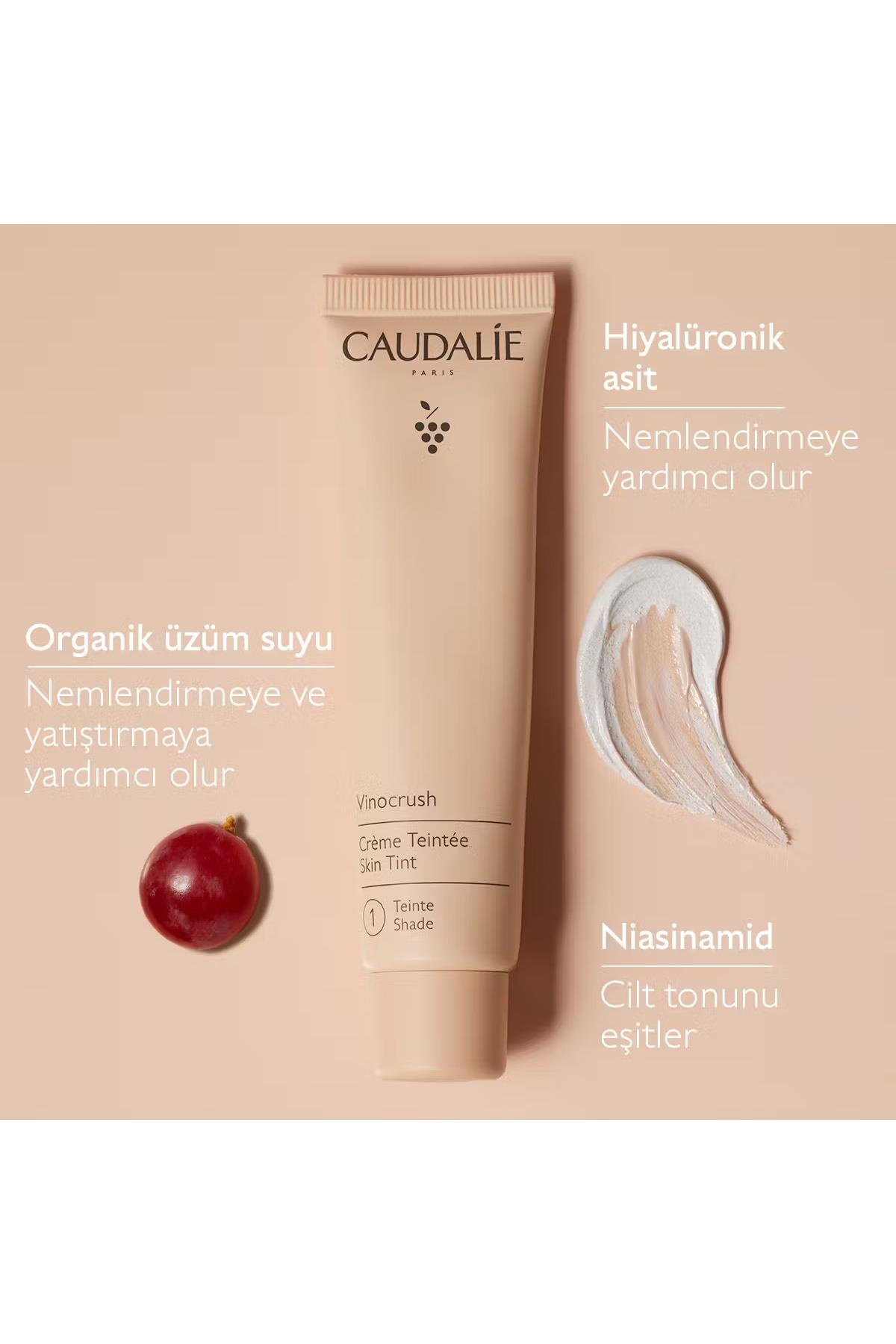 CaudalieCaudalie Vinocrush Skin Tint Ton 1Caudalie Vinocrush Skin Tint Ton 1 | Cilde Uyumlu Hafif Renkli Nemlendirici