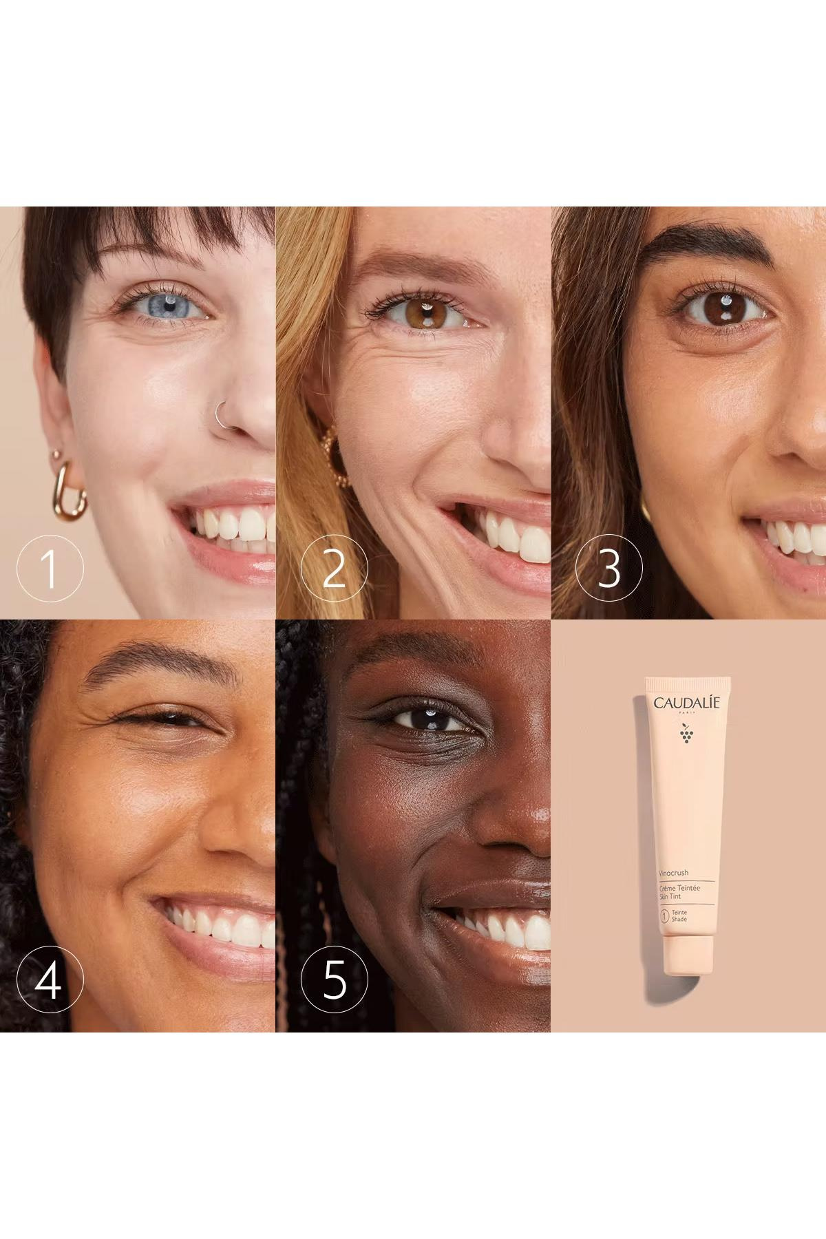 CaudalieCaudalie Vinocrush Skin Tint Ton 1Caudalie Vinocrush Skin Tint Ton 1 | Cilde Uyumlu Hafif Renkli Nemlendirici