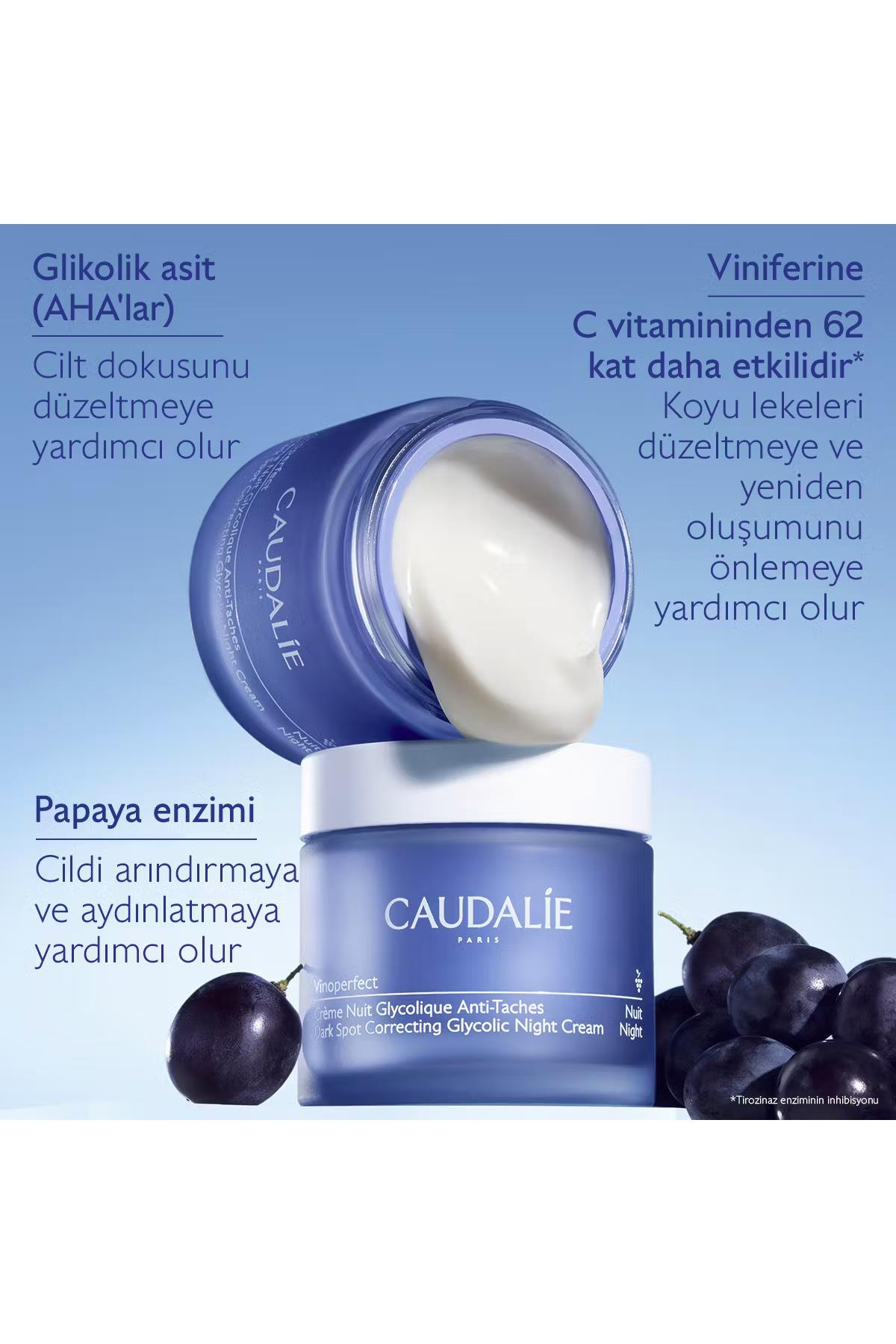 CaudalieCaudalie Vinoperfect Glikolik Gece Kremi 50 mlVinoperfect Gece Kremi 50ml | Glikolik Asitli Leke Karşıtı Gece Bakımı