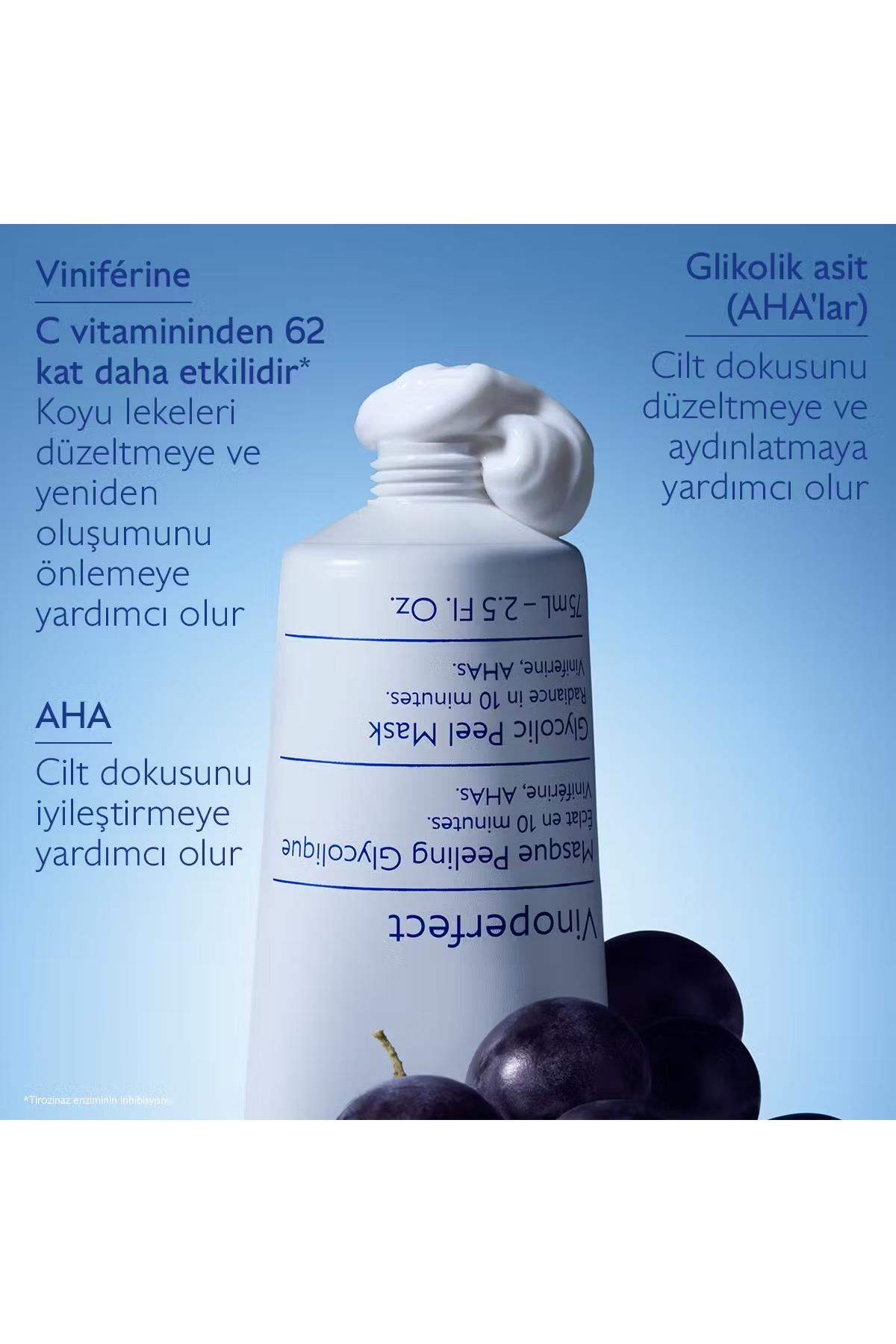 CaudalieCaudalie Vinoperfect Glikolik Maske 75 mlCaudalie Vinoperfect Glikolik Maske 75ml | Cilt Tonunu Eşitler