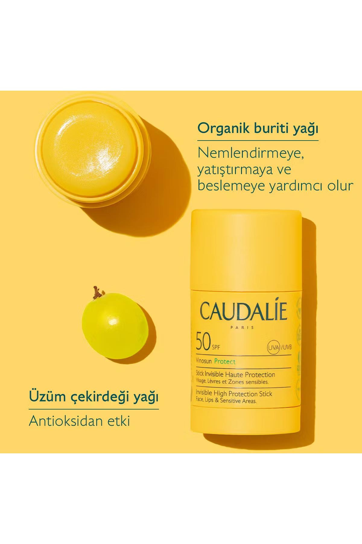 CaudalieCaudalie Vinosun Protect İz Bırakmayan Stick Güneş Kremi SPF 50+ 15 grCaudalie Vinosun Protect Invisible High Protection Stick SPF50+ 15 gr Fiyatı ve Özellikleri | Mutlufiyatlar
