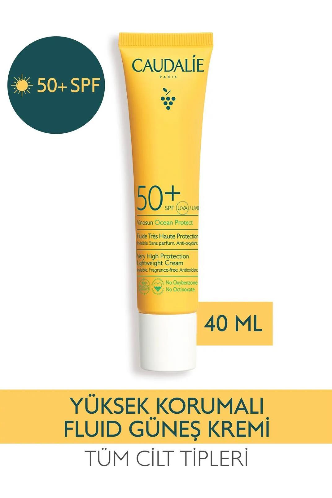 CaudalieCaudalie Vinosun Spf50+ Ocean Protect Güneş Koruyucu Krem 40 MlCaudalie Vinosun Ocean Protect SPF50+ 40 ml | Doğa Dostu Güneş Kremi