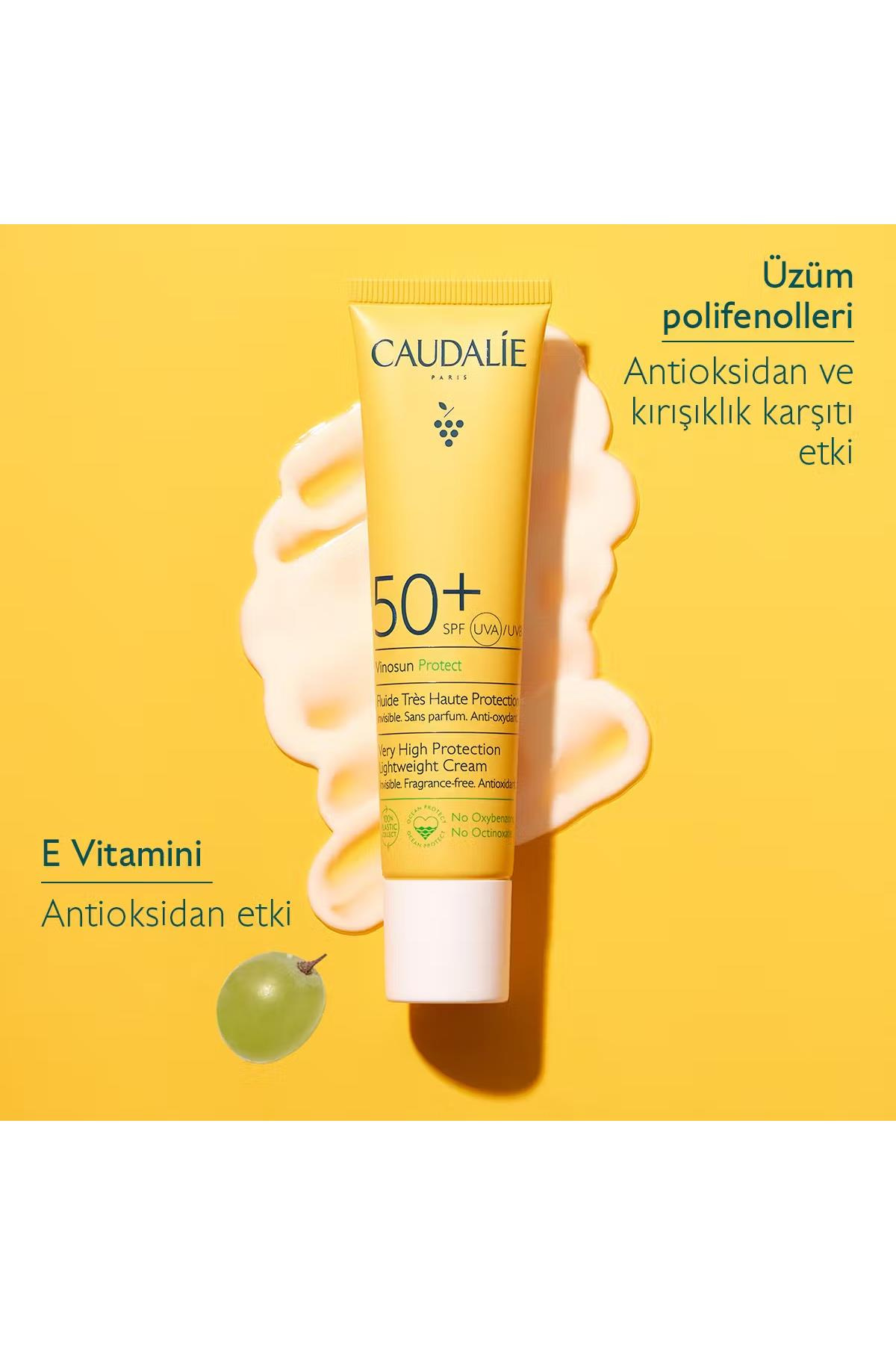CaudalieCaudalie Vinosun Spf50+ Ocean Protect Güneş Koruyucu Krem 40 MlCaudalie Vinosun Ocean Protect SPF50+ 40 ml | Doğa Dostu Güneş Kremi