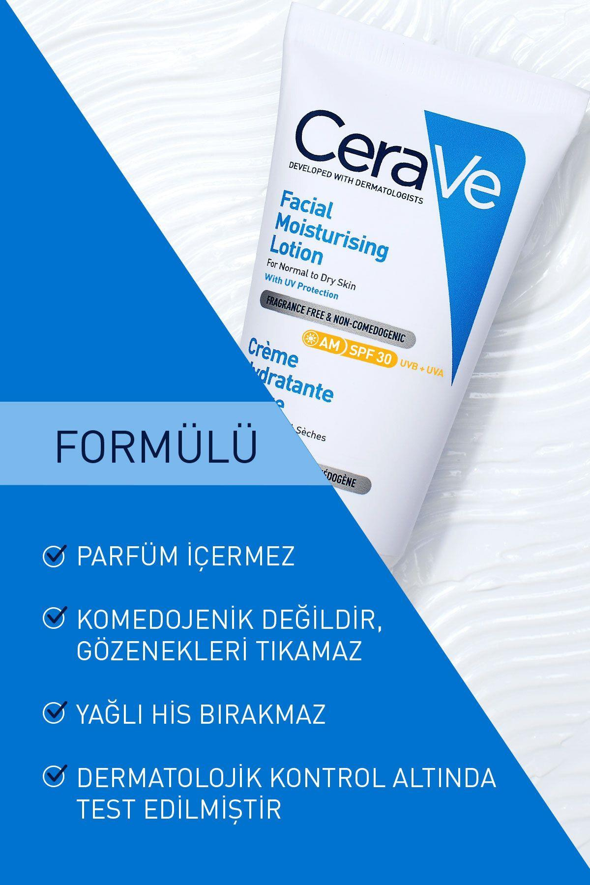CeraveCerave Facial Moisturising Lotion Spf 30 52 mlCeraVe Yüz Nemlendirici SPF30 52ml | Geniş Spektrumlu Koruma