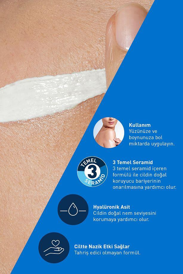 CeraveCerave Kuru Ciltler Için Spf50 Nemlendirici Yüz Kremi 52 mlCerave SPF50 Nemlendirici Yüz Kremi 52ml | Kuru Ciltlere Özel