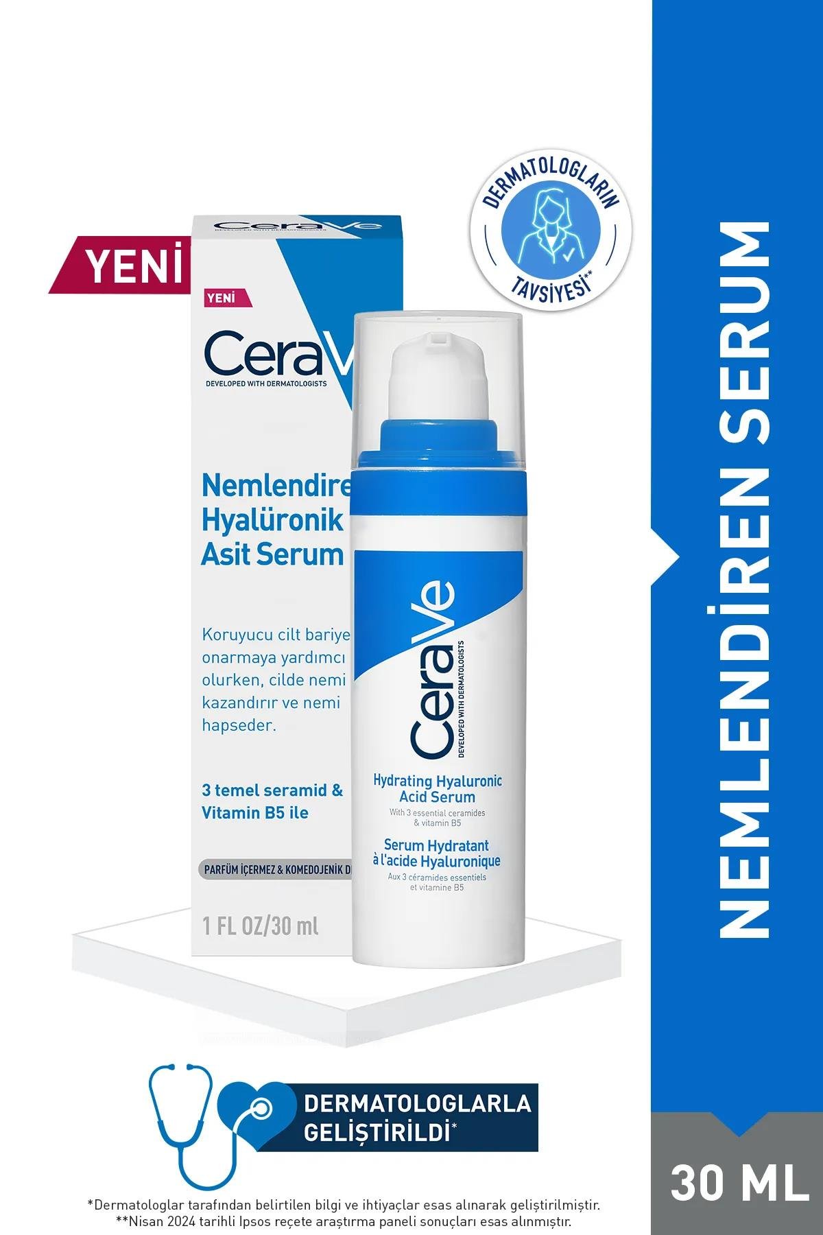 CeraveCerave Nemlendiren Hyalüronik Asit Serum 30 mlCerave Hyaluronik Asit Serumu 30ml | Cildi Derinlemesine Nemlendirir