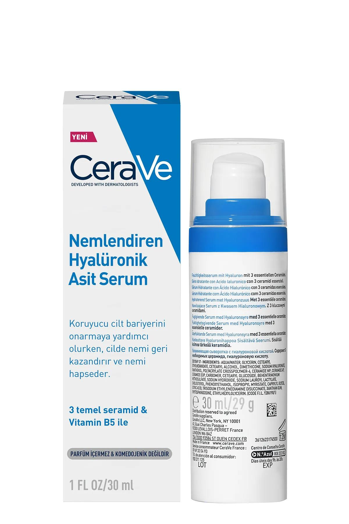CeraveCerave Nemlendiren Hyalüronik Asit Serum 30 mlCerave Hyaluronik Asit Serumu 30ml | Cildi Derinlemesine Nemlendirir