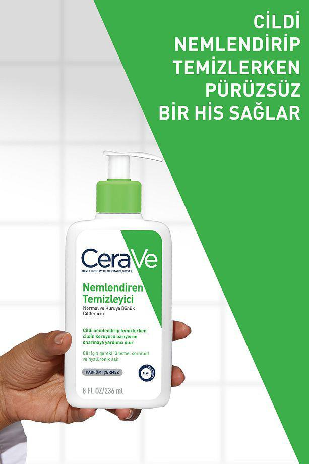 CeraveCerave Normal Ve Kuruya Dönük Ciltler Için Nemlendiren Temizleyici 236mlCerave Nemlendirici Temizleyici 236ml | Kuru Ciltler İçin