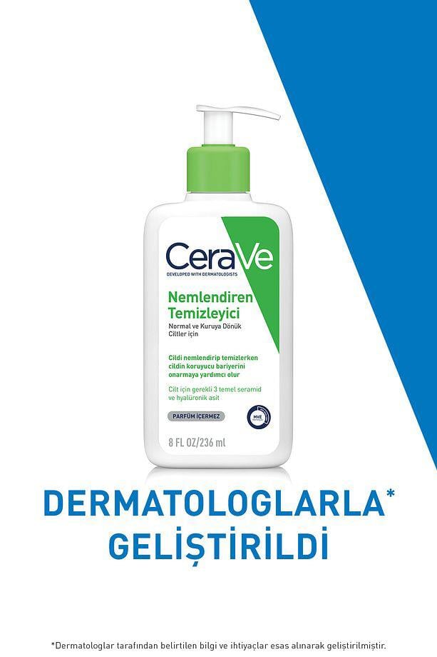 CeraveCerave Normal Ve Kuruya Dönük Ciltler Için Nemlendiren Temizleyici 236mlCerave Nemlendirici Temizleyici 236ml | Kuru Ciltler İçin