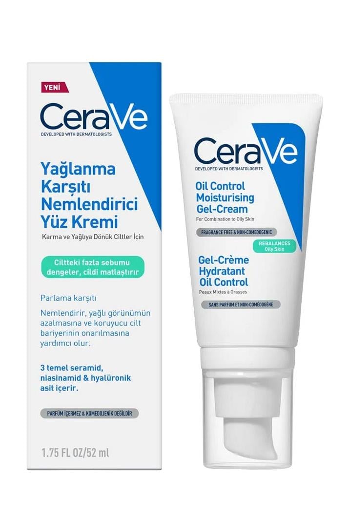 CeraveCerave Yağlanma Karşıtı Nemlendirici Yüz Kremi 52 mlCerave Yağsız Nemlendirici Yüz Kremi 52ml | Karma ve Yağlı Ciltler