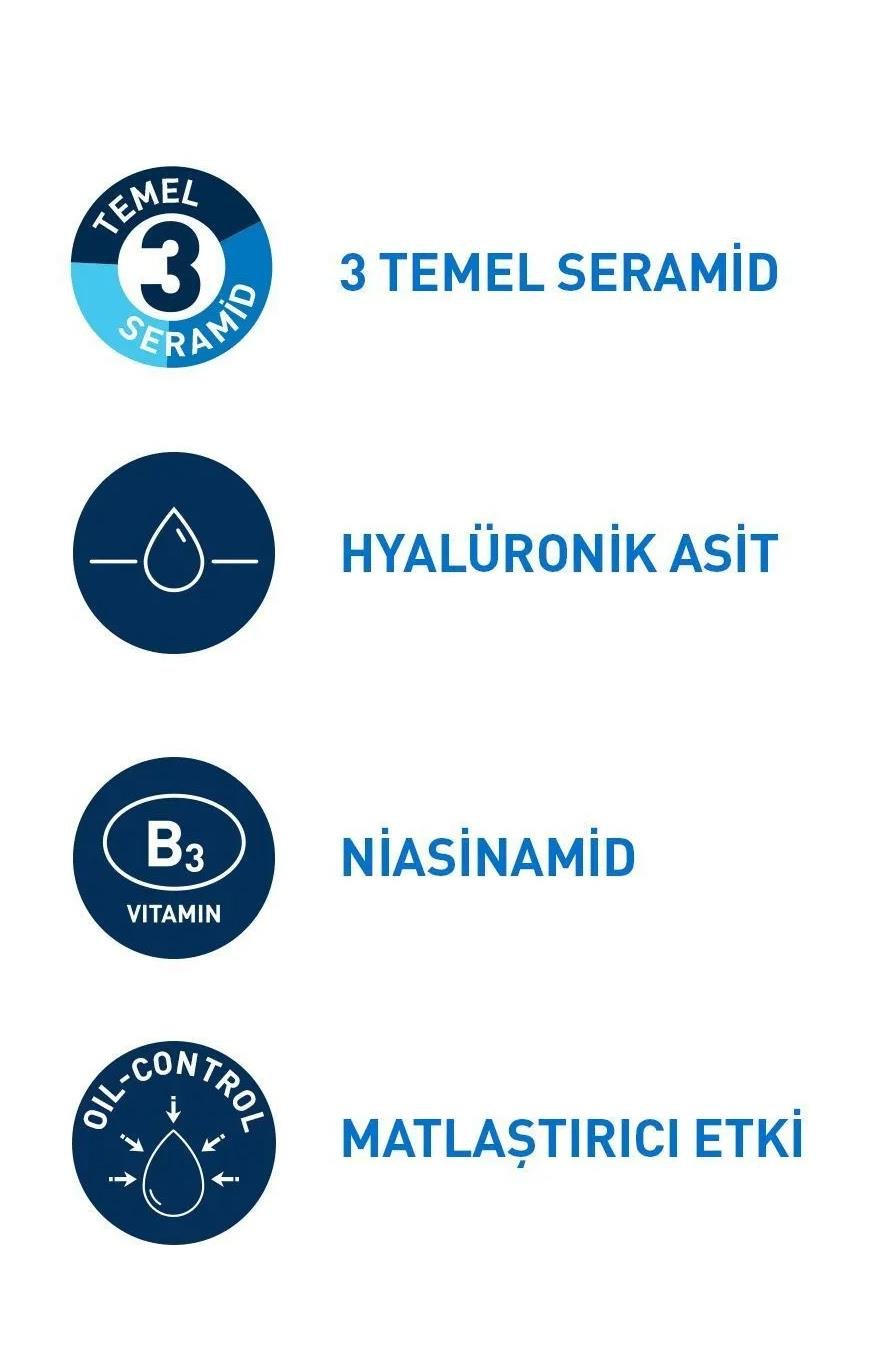CeraveCerave Yağlanma Karşıtı Nemlendirici Yüz Kremi 52 mlCerave Yağsız Nemlendirici Yüz Kremi 52ml | Karma ve Yağlı Ciltler
