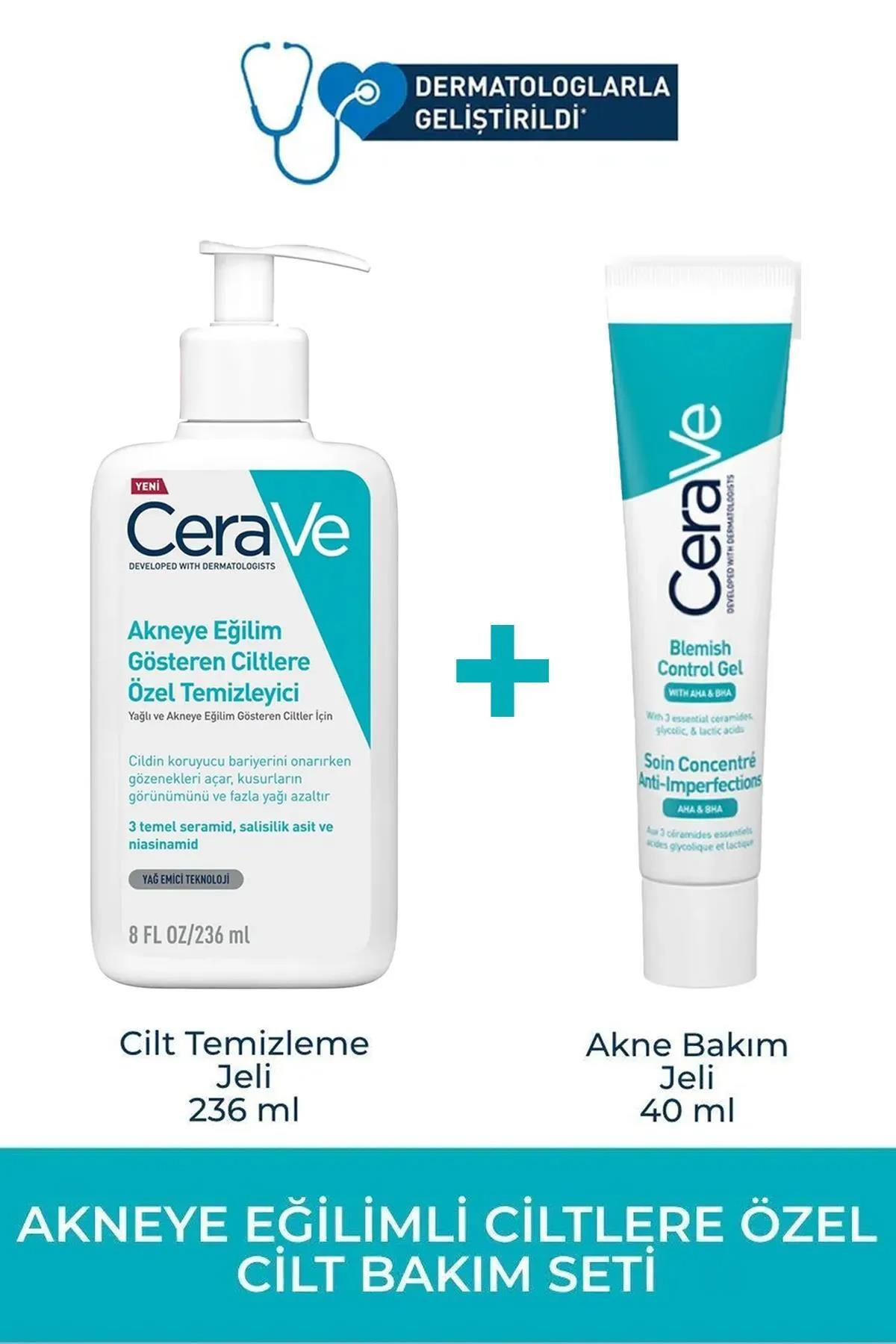 CeraveCerave Yağlı Ve Akneli Ciltlere Özel Temizleyici Jel 236 ml Bakım Jeli 40 mlCerave Yağlı Ve Akneli Ciltlere Özel Temizleyici Jel 236 ml Bakım Jeli 40 ml | Hızlı Kargo & Orijinal Ürün