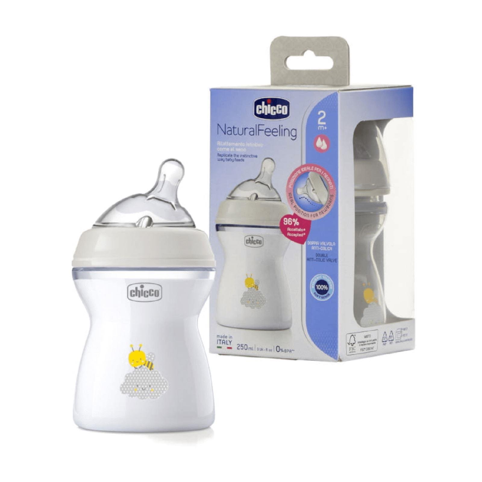 ChiccoChicco Natural Feeling Eğimli Biberon 2 Ay+ 250 ml 0370Chicco Natural Feeling Eğimli Biberon 2 Ay+ 250 ml 0370 Fiyatı ve Özellikleri