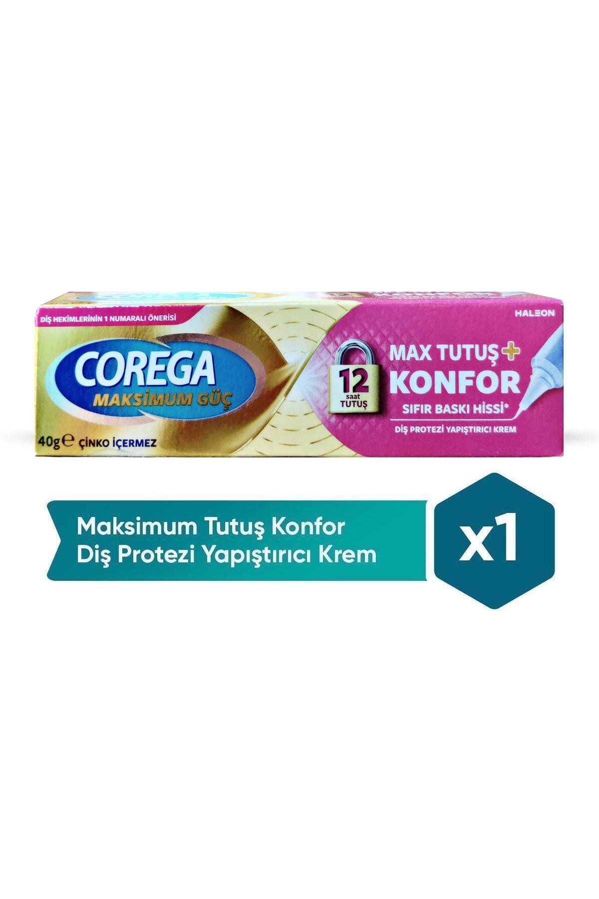 CoregaCorega Maksimum Güç Tutuş + Konfor Diş Protez Yapıştırıcı Krem 40 grCorega Diş Protez Yapıştırıcı Krem Yastık Konforu 40 gr Fiyatı ve Özellikleri | Mutlufiyatlar