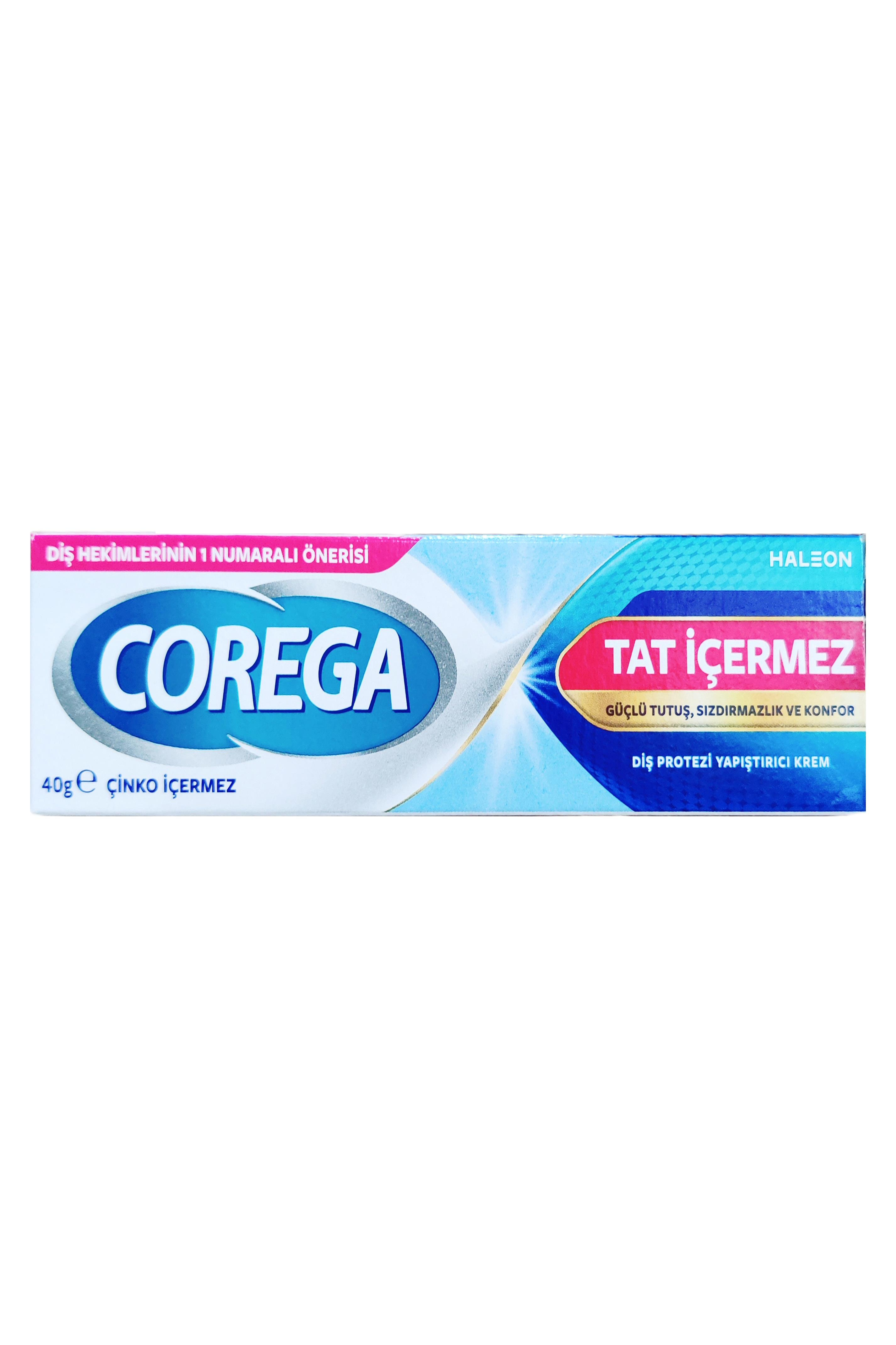 CoregaCorega Super Diş Protezi Yapıştırıcı Tat İçermez Krem 40 grCorega Super Diş Protezi Yapıştırıcı Tat İçermez Krem 40 gr Fiyatı ve Özellikleri | Mutlufiyatlar