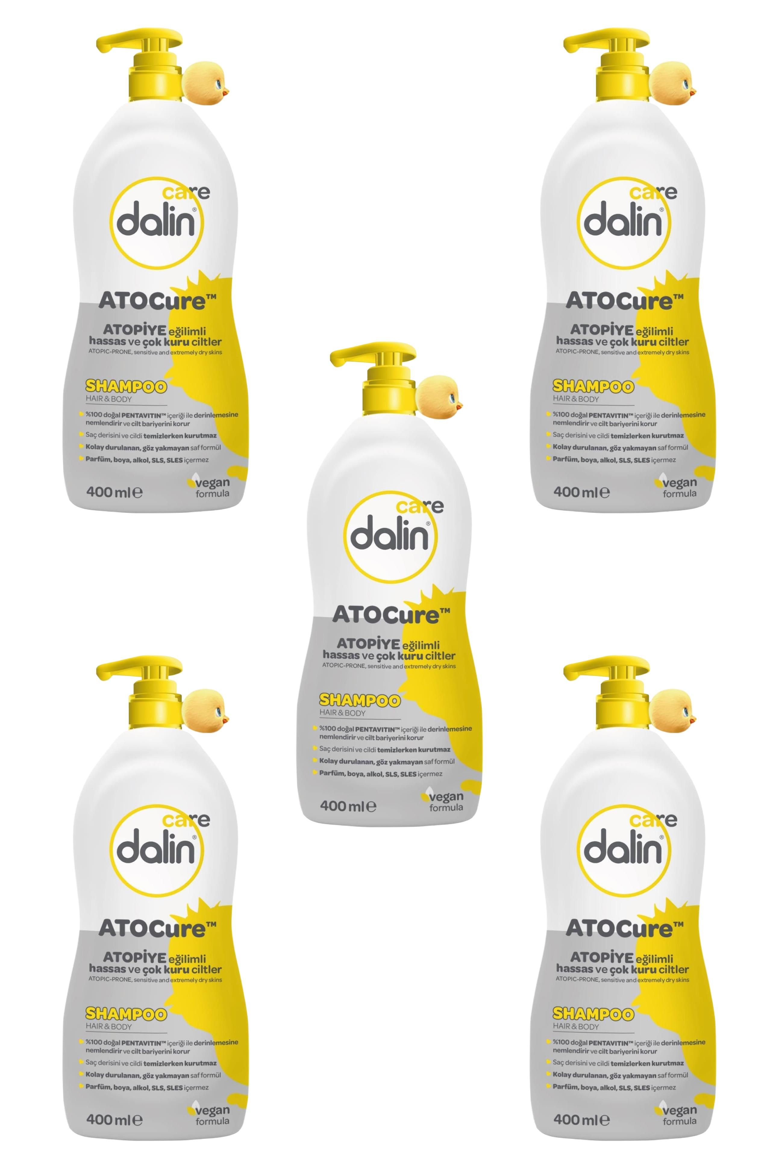 DalinDalin Atocure Şampuan Atopiye Eğilimli, Hassas ve Çok Kuru Ciltler İçin 400 ml 5'liDalin Atocure Şampuan 400 ml Fiyatı ve Özellikleri | Mutlufiyatlar