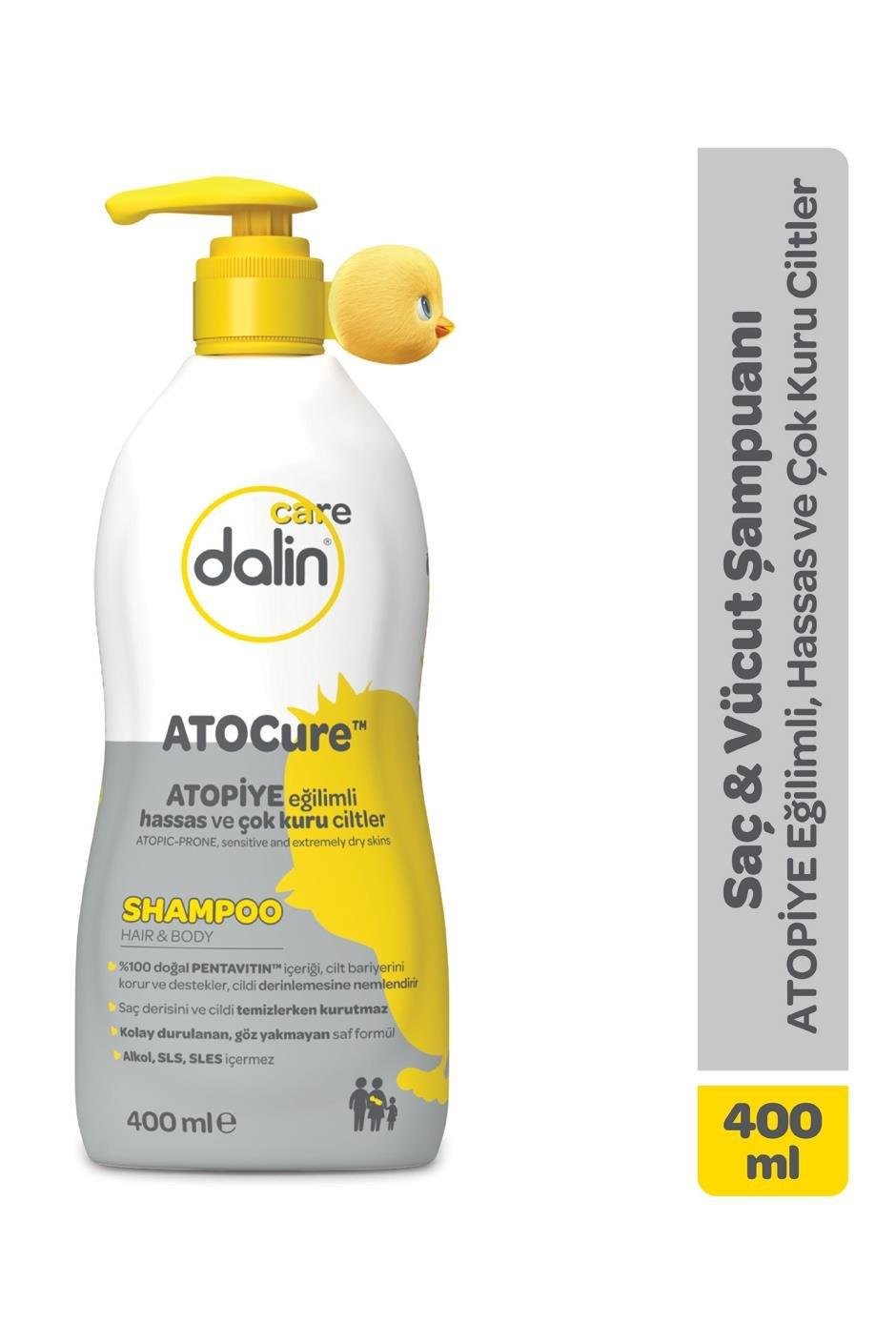 DalinDalin Atocure Şampuan Atopiye Eğilimli, Hassas ve Çok Kuru Ciltler İçin 400 ml 5'liDalin Atocure Şampuan 400 ml Fiyatı ve Özellikleri | Mutlufiyatlar