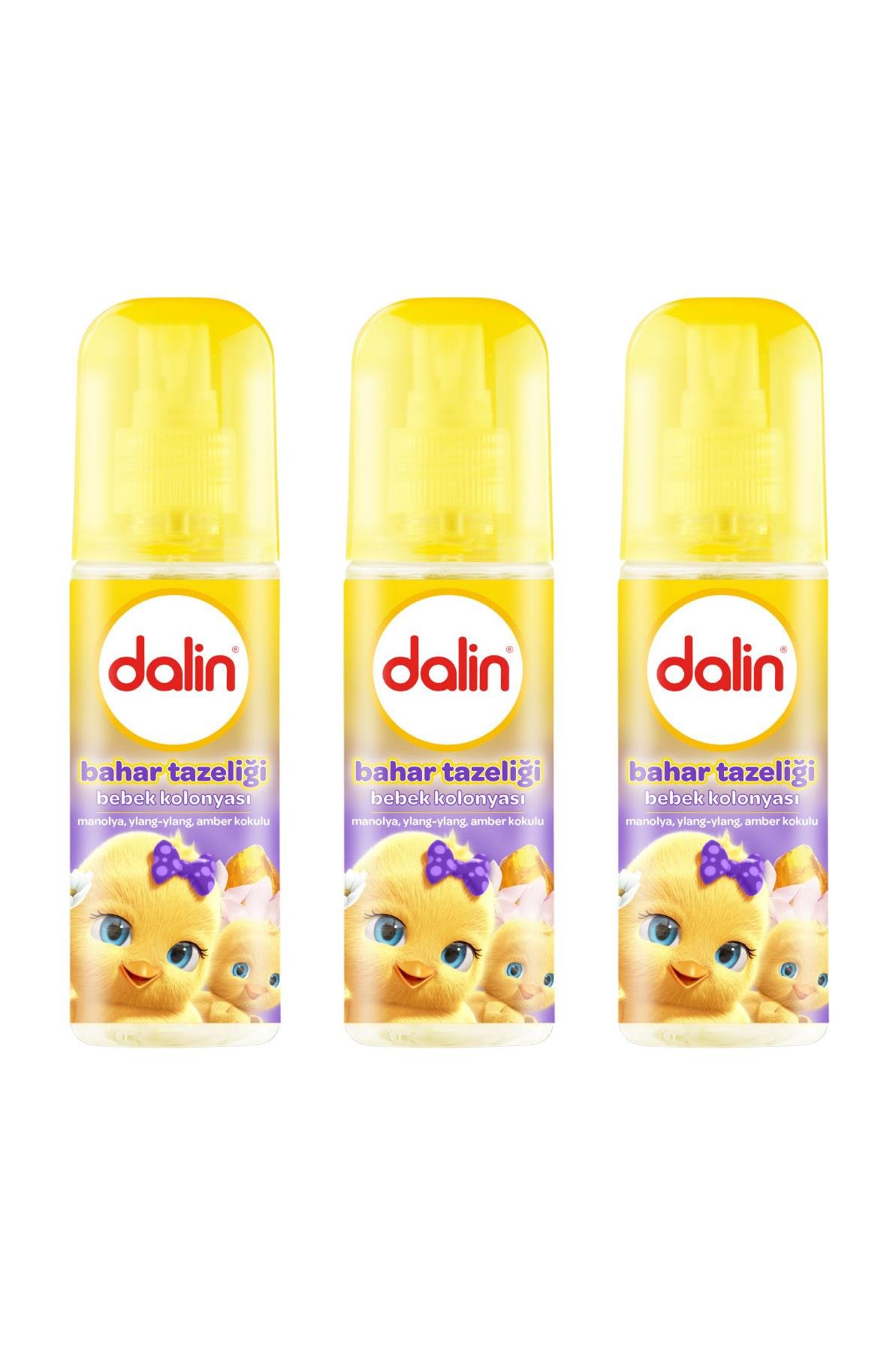 DalinDalin Bebek Kolonyası Bahar Tazeliği 100 ml 3'lüDalin Bebek Kolonyası Bahar Tazeliği 100 ml Fiyatı ve Özellikleri | Mutlufiyatlar