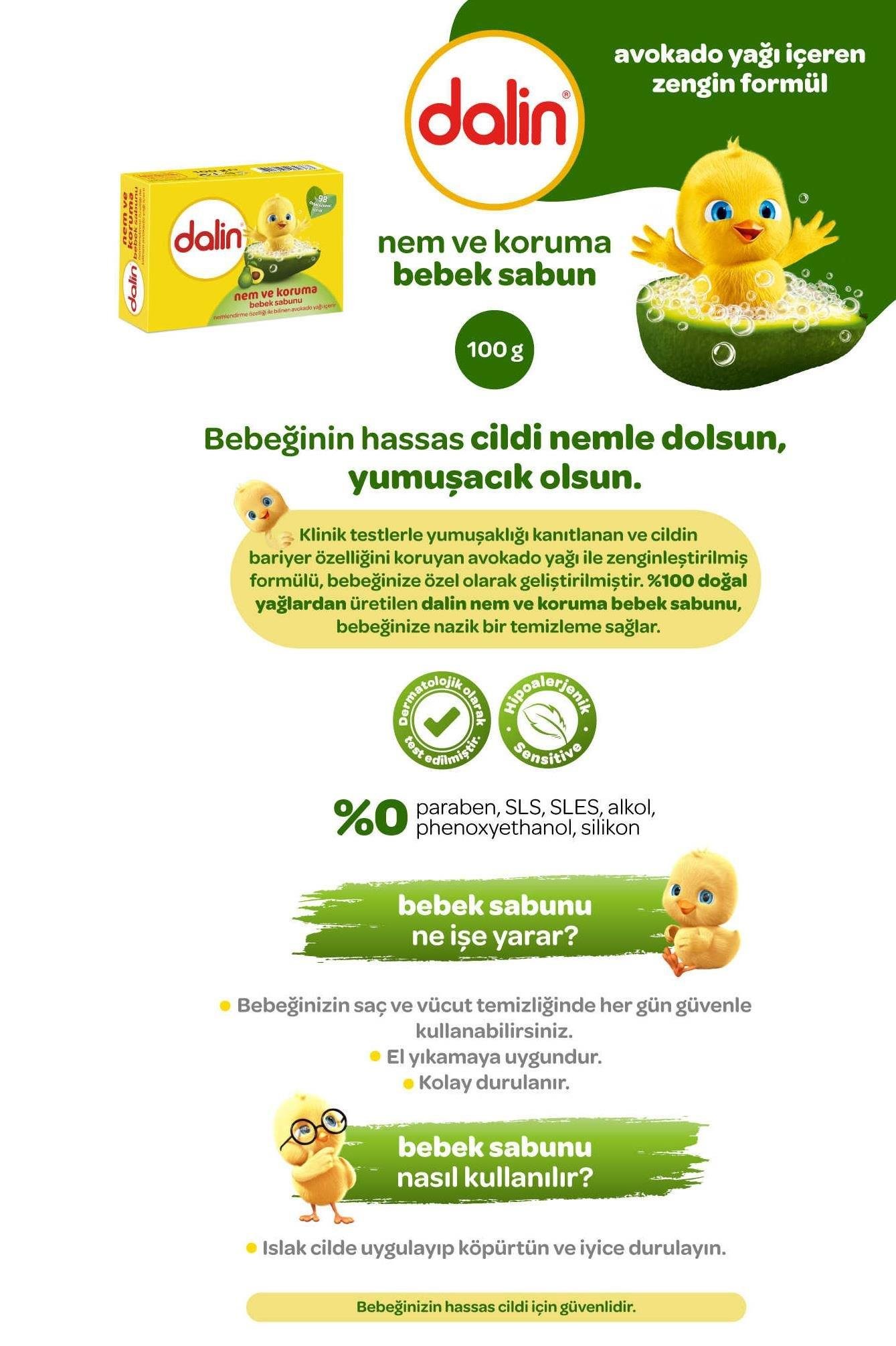 DalinDalin Bebek Sabunu Nem ve Koruma 100 gr 10'luDalin Bebek Sabunu Nem ve Koruma 100 gr Fiyatı ve Özellikleri | Mutlufiyatlar
