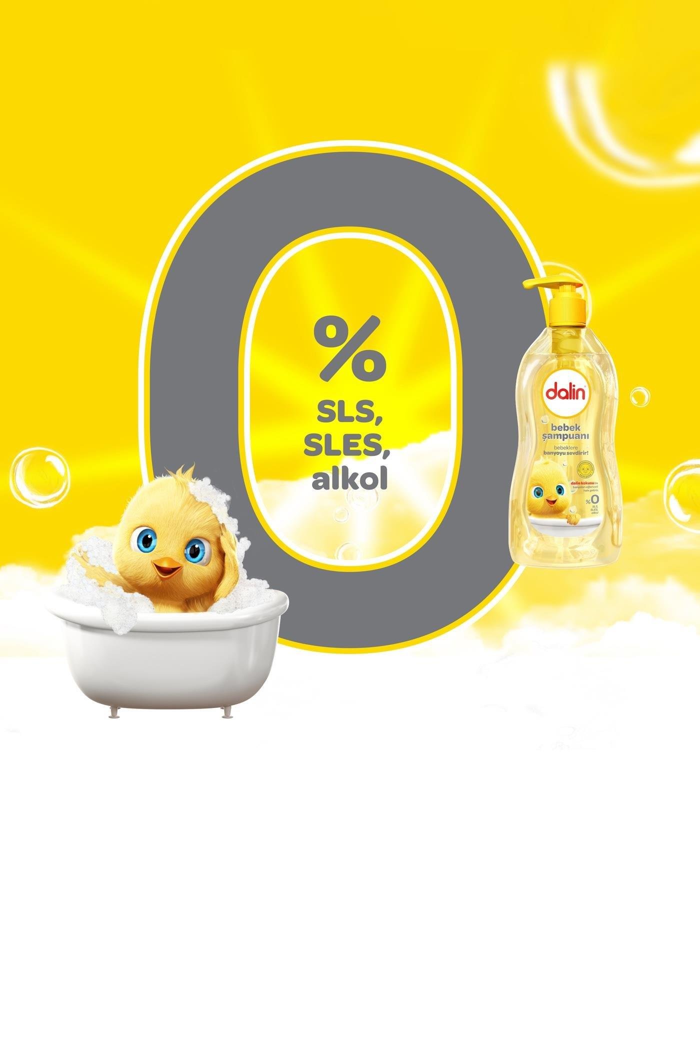 DalinDalin Bebek Şampuanı 400 ml 3'lüDalin Klasik Şampuan 400 ml | Hassas Bebek Cildine Uygun