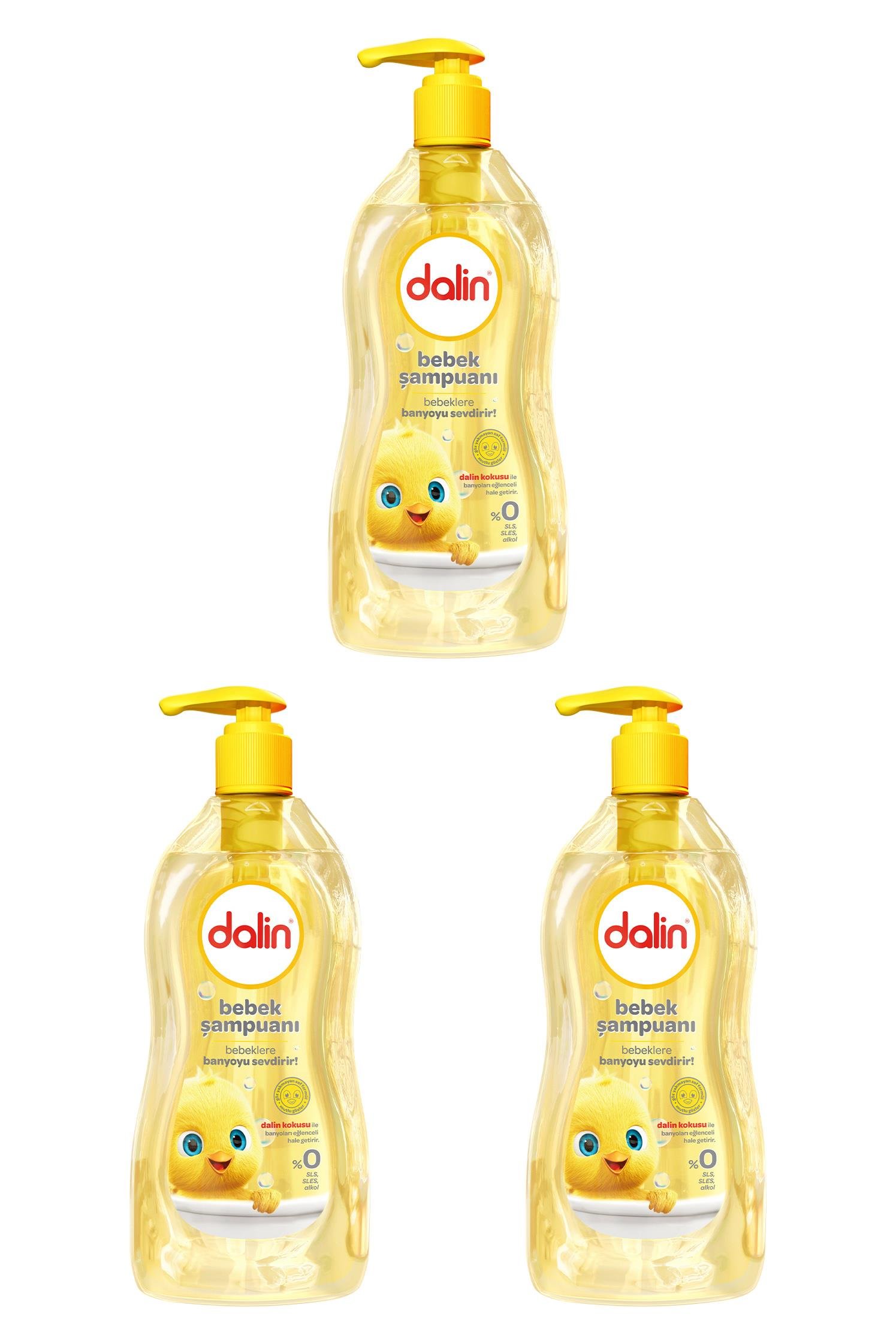 DalinDalin Bebek Şampuanı 400 ml 3'lüDalin Klasik Şampuan 400 ml | Hassas Bebek Cildine Uygun