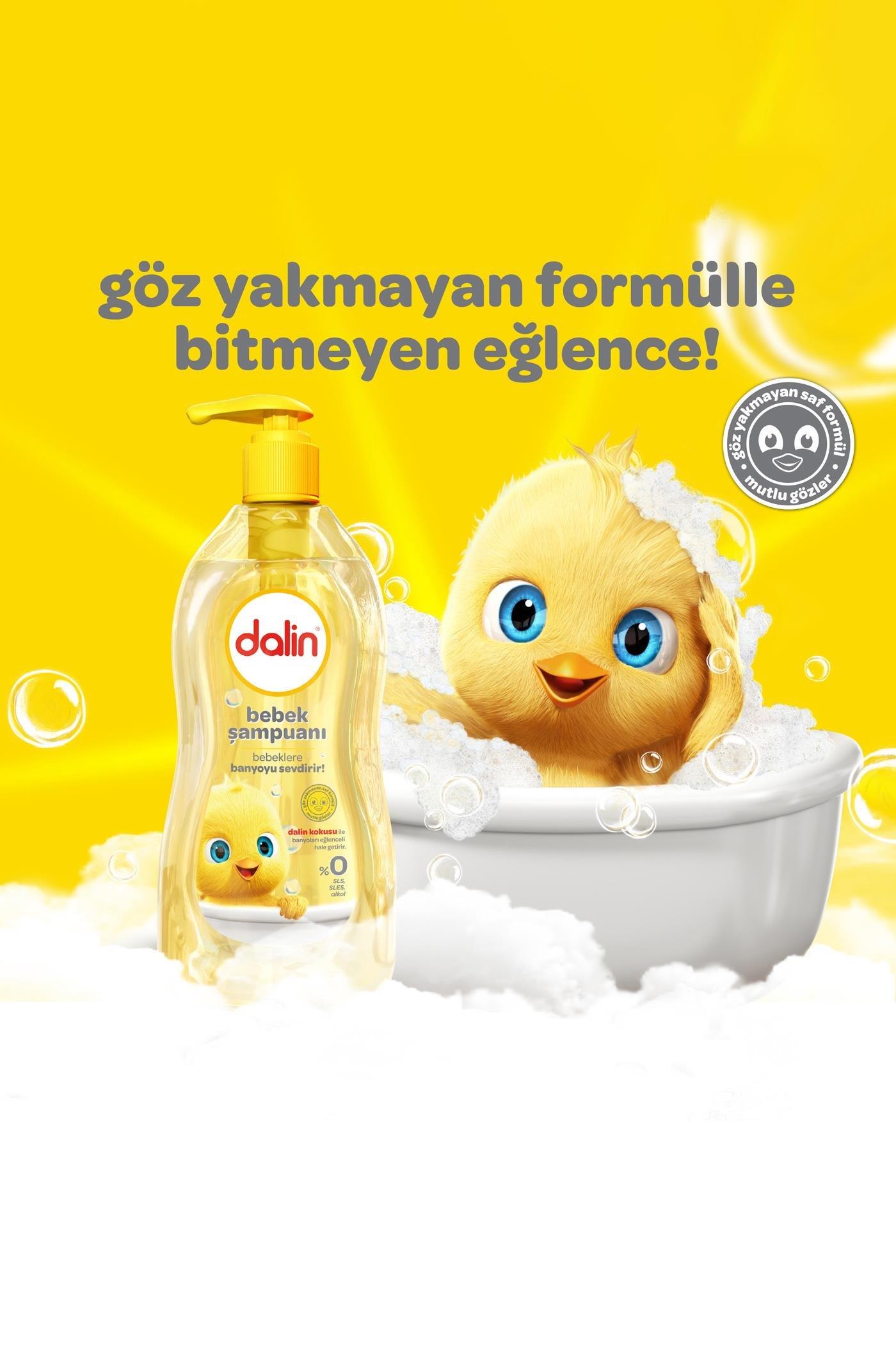 DalinDalin Bebek Şampuanı 400 ml 4'lüDalin Klasik Şampuan 400 ml | Hassas Bebek Cildine Uygun