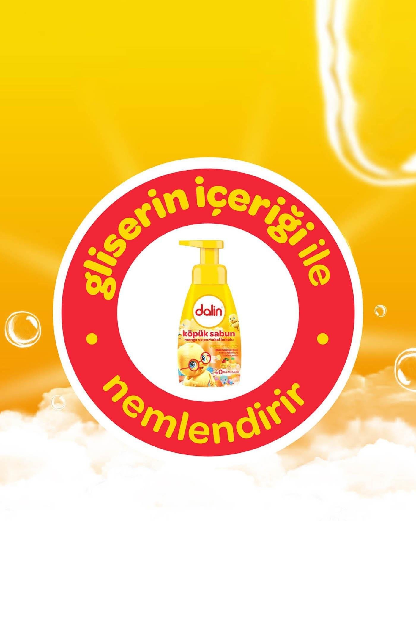 DalinDalin Köpük El Sabunu Mango ve Portakal Kokulu 200 ml 3'lüDalin Köpük El Sabunu Mango ve Portakal Kokulu 200 ml Fiyatı ve Özellikleri | Mutlufiyatlar