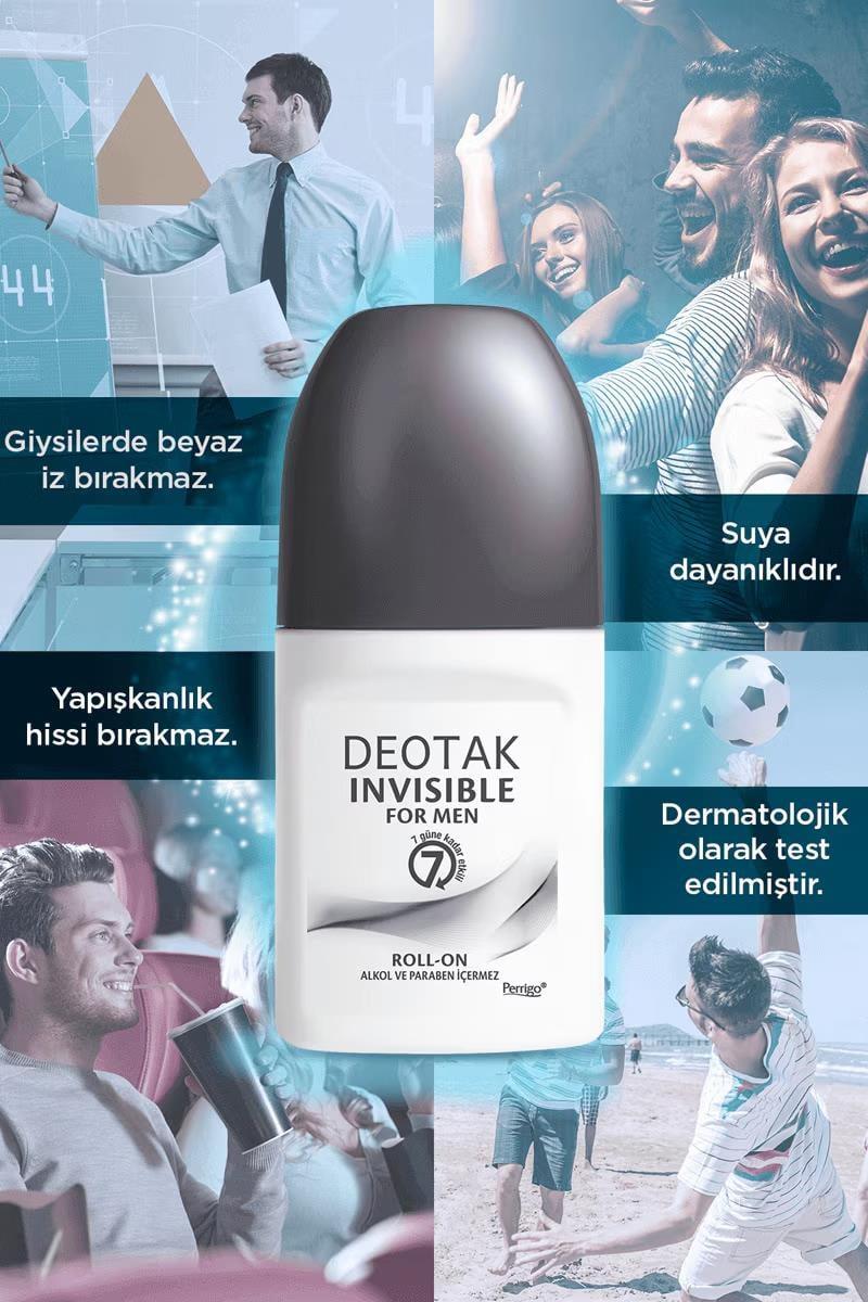 DeotakDeotak Invisible Roll-on Men Erkekler İçin 35 ml 5'liDeotak Invisible Roll-on Men 35 ml Fiyatı ve Özellikleri | Mutlufiyatlar