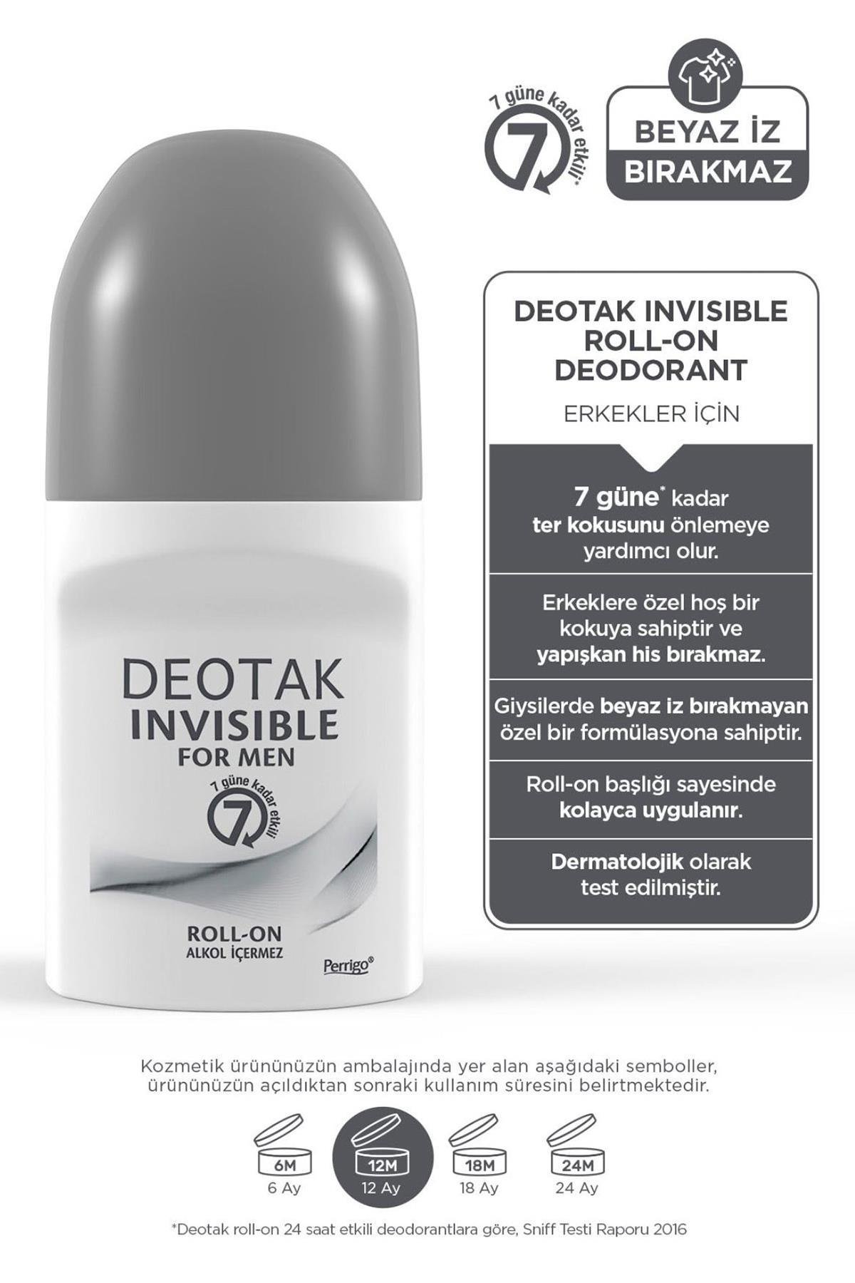 DeotakDeotak Invisible Roll-on Men Erkekler İçin 35 ml 2'liDeotak Invisible Roll-on Men 35 ml Fiyatı ve Özellikleri | Mutlufiyatlar