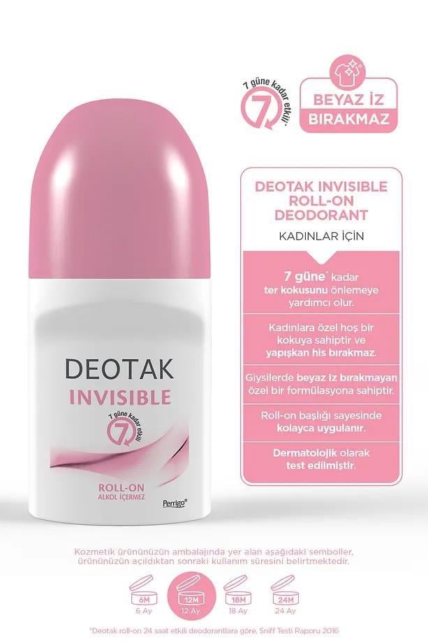 DeotakDeotak Invisible Roll-On Women Kadınlar İçin 35 ml 5'liDeotak Invisible Roll-On Women 35 ml Fiyatı ve Özellikleri | Mutlufiyatlar