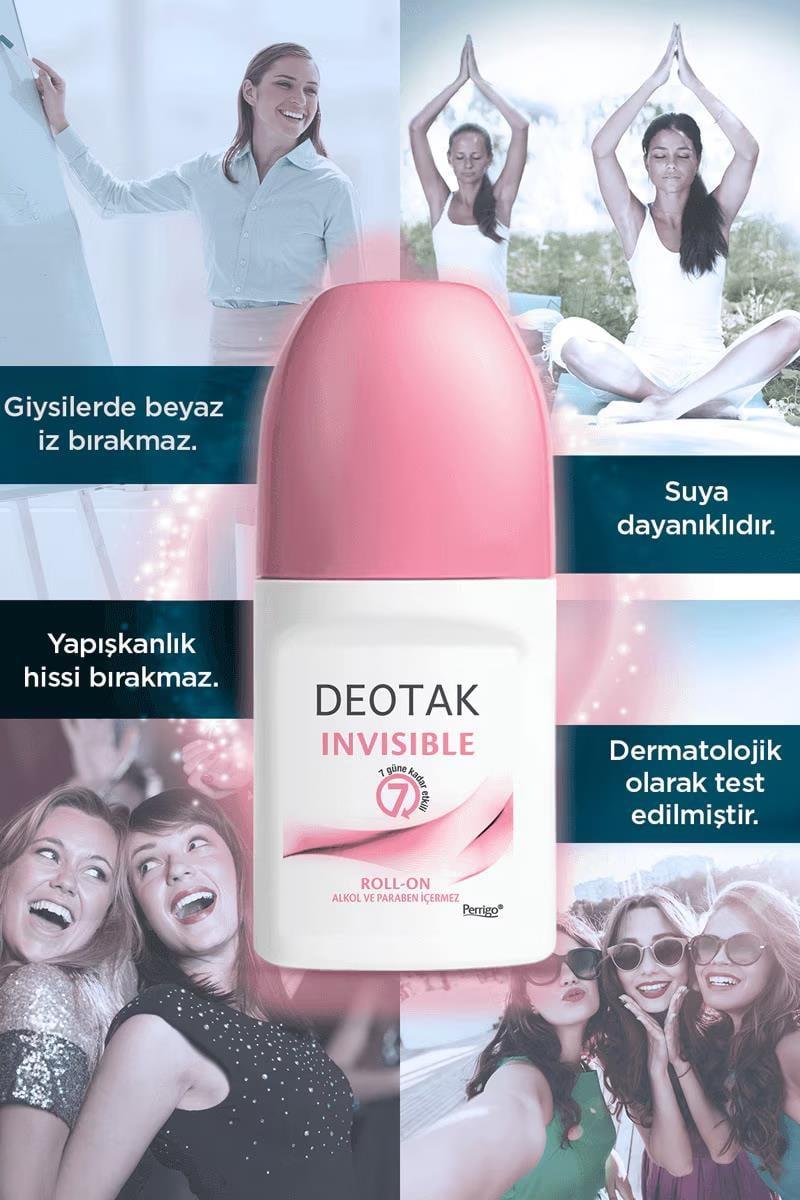 DeotakDeotak Invisible Roll-On Women Kadınlar İçin 35 ml 10'luDeotak Invisible Roll-On Women 35 ml Fiyatı ve Özellikleri | Mutlufiyatlar