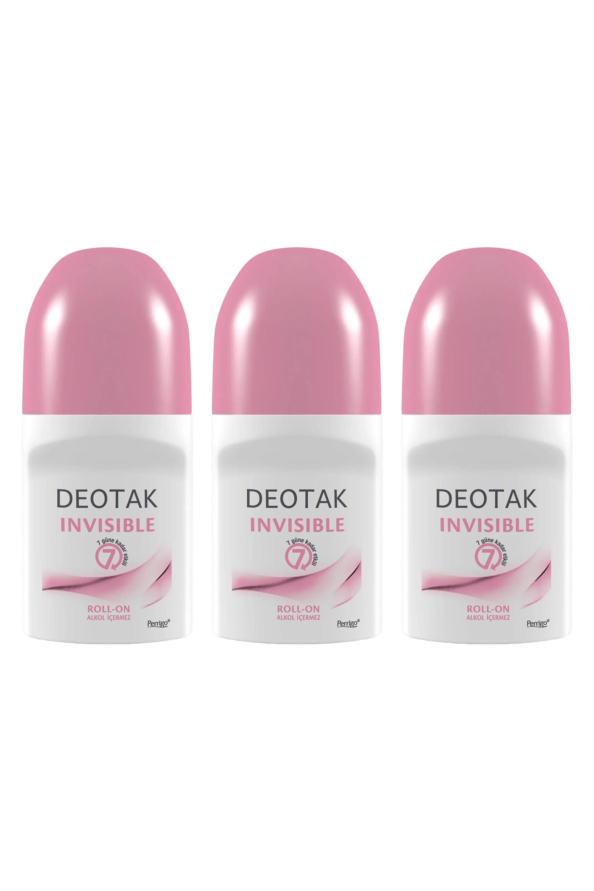 DeotakDeotak Invisible Roll-On Women Kadınlar İçin 35 ml 3'lüDeotak Invisible Roll-On Women 35 ml Fiyatı ve Özellikleri | Mutlufiyatlar