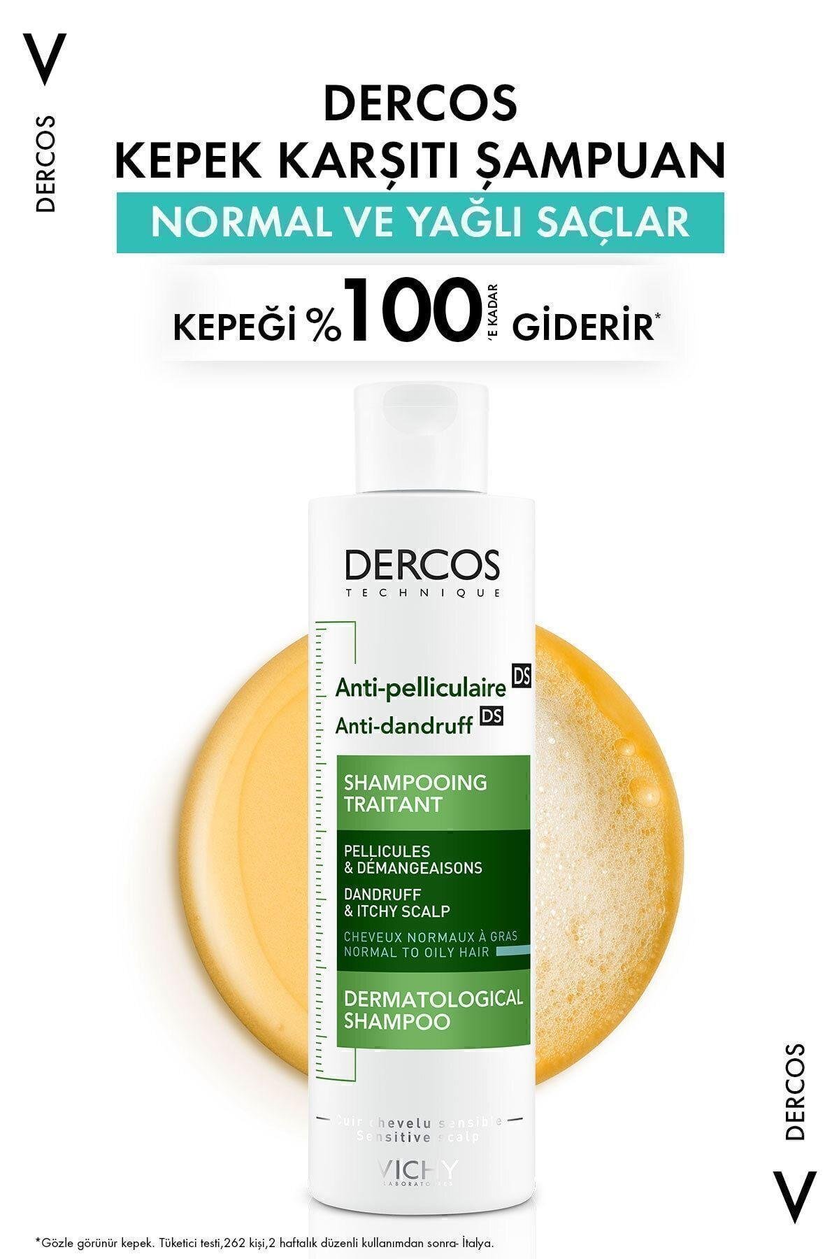 Dercos Normal/yağlı Saçlar Için Kepek Karşıtı Saç Bakım Şampuanı 200 ml