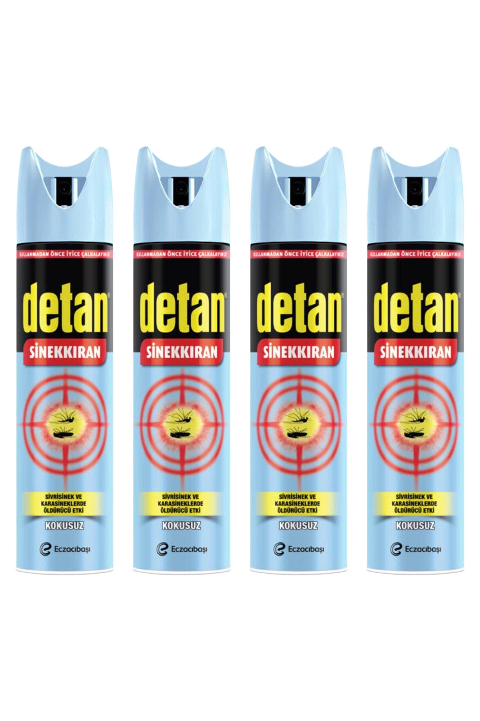 DetanDetan Sinekkıran Sinek Kovucu Kokusuz Sprey 275 ml 4'lüDetan Sinekkıran Kokusuz 275 ml Fiyatı ve Özellikleri | Mutlufiyatlar
