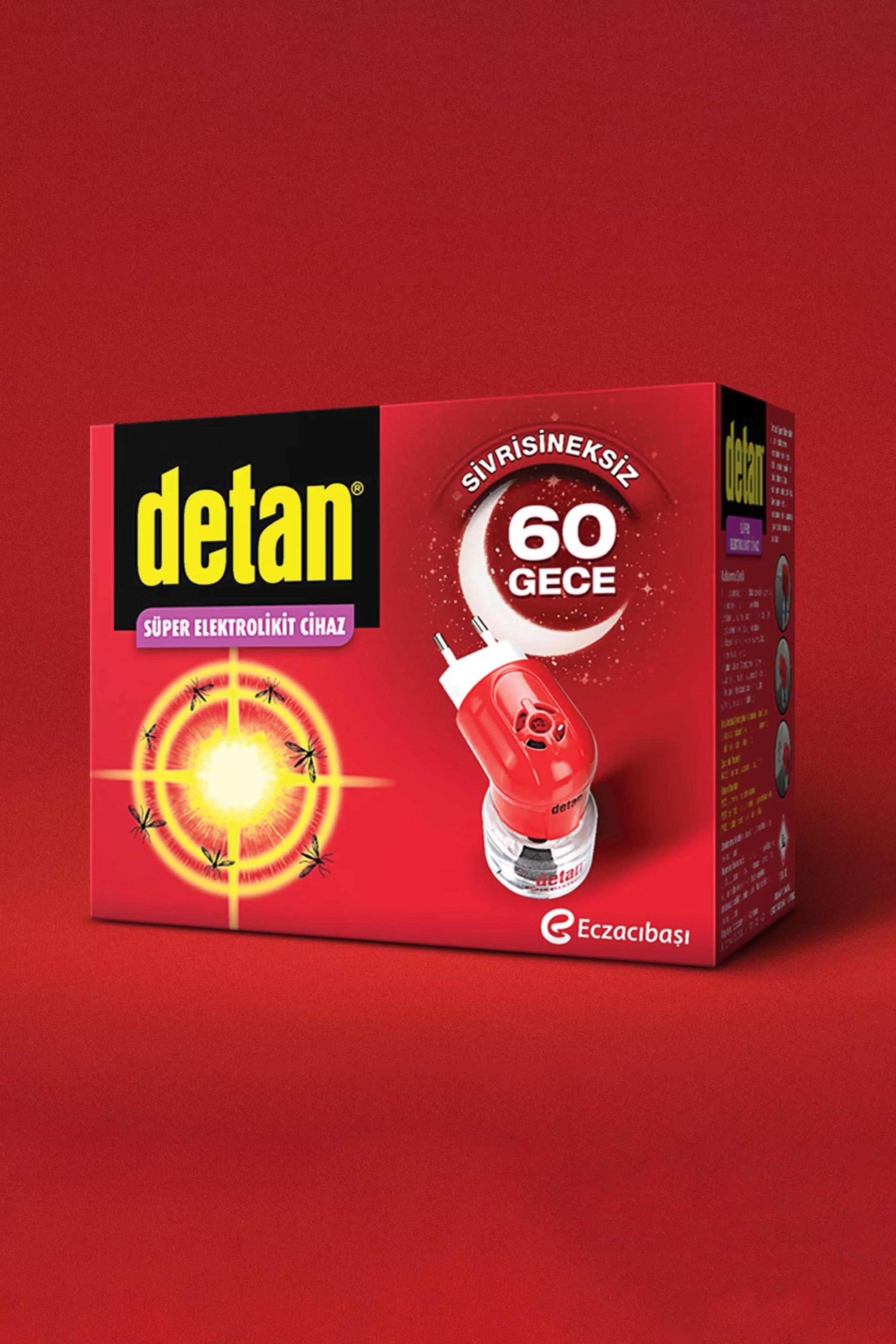 DetanDetan Süper Elektrolikit Yedek Şişe Sivrisinek ve Karasinekler Kovucu 60 Gece Cihaz + Yedek ŞişeDetan 60 Gece Süper Elektrolikit Cihaz + Yedek Fiyatı ve Özellikleri | Mutlufiyatlar